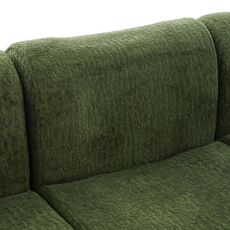 3 Seater Sofa Couch With Curved Armrests by HouseOfZazla