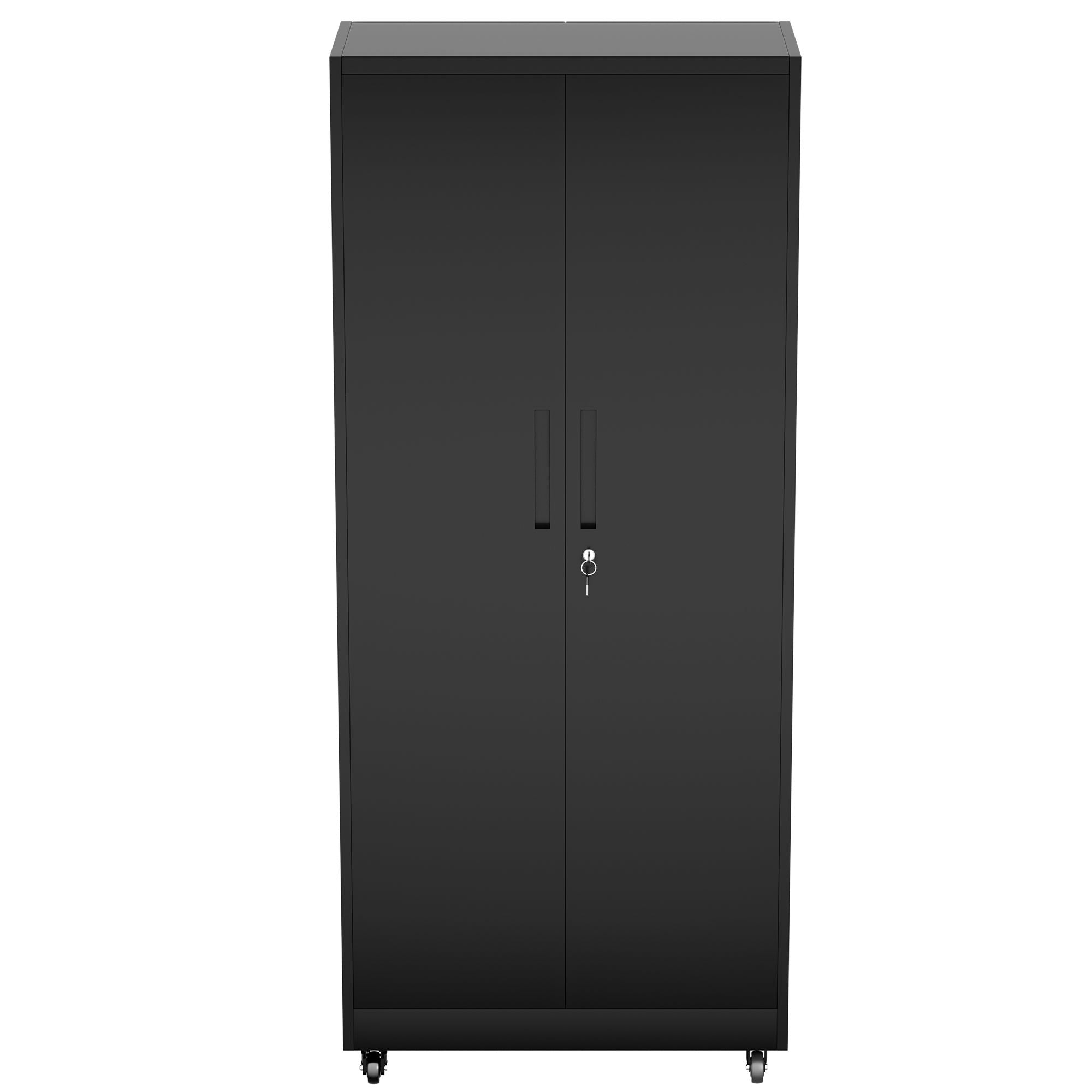 Heavy Duty Rolling Cabinet With Lock, Garage Storage Cabinet, 4 Adjustable Shelves For Tool Organization by HouseOfZazla