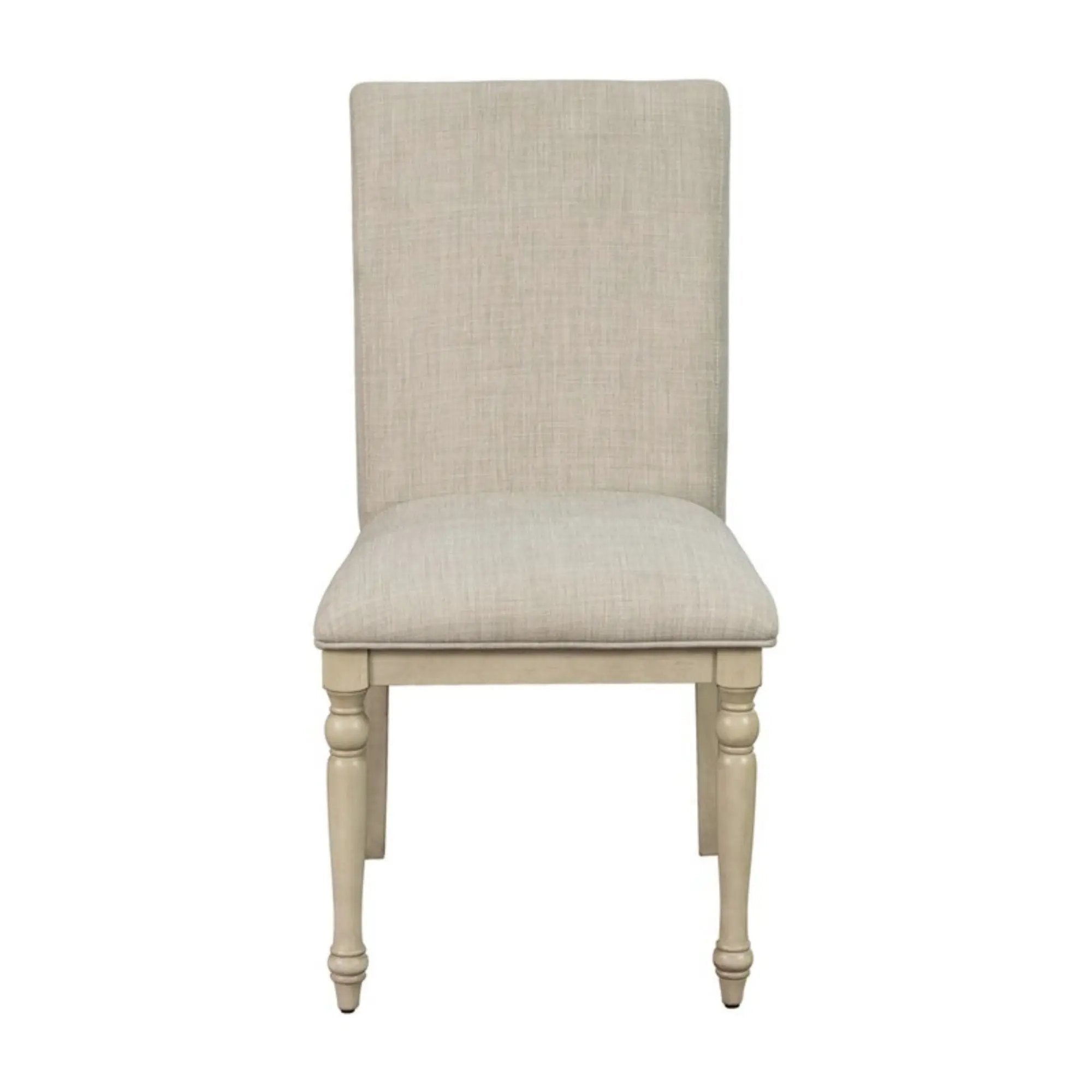 Fiona - Upholstered Dining Chair With Turned Legs (Set of 2) - Light Gray by Unique Piece Furniture