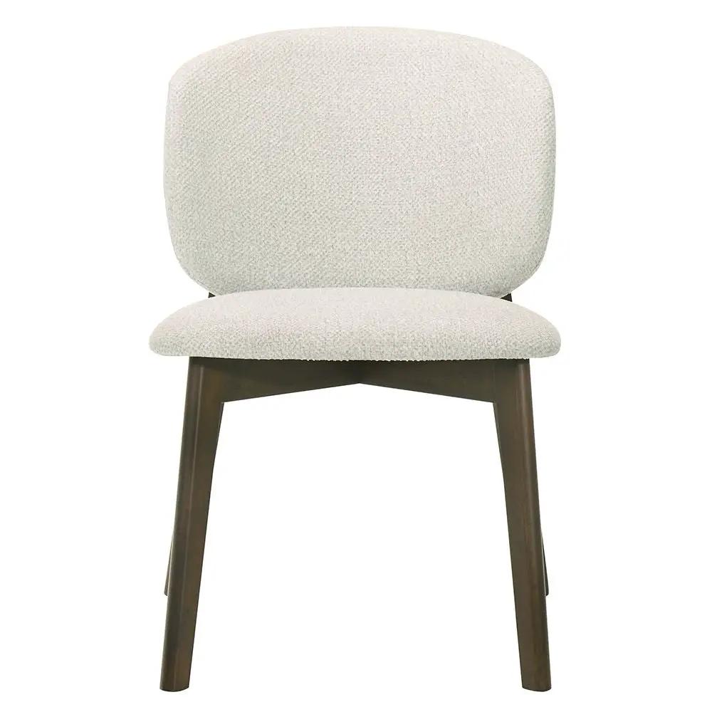 Mallin - Side Chair (Set of 2) - Gray Chenille & Walnut by Unique Piece Furniture
