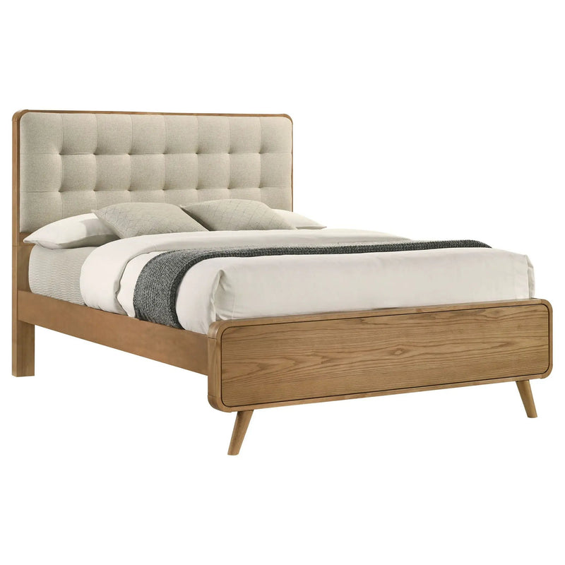 Robyn Wood Queen Platform Bed Light Ash by Unique Piece Furniture