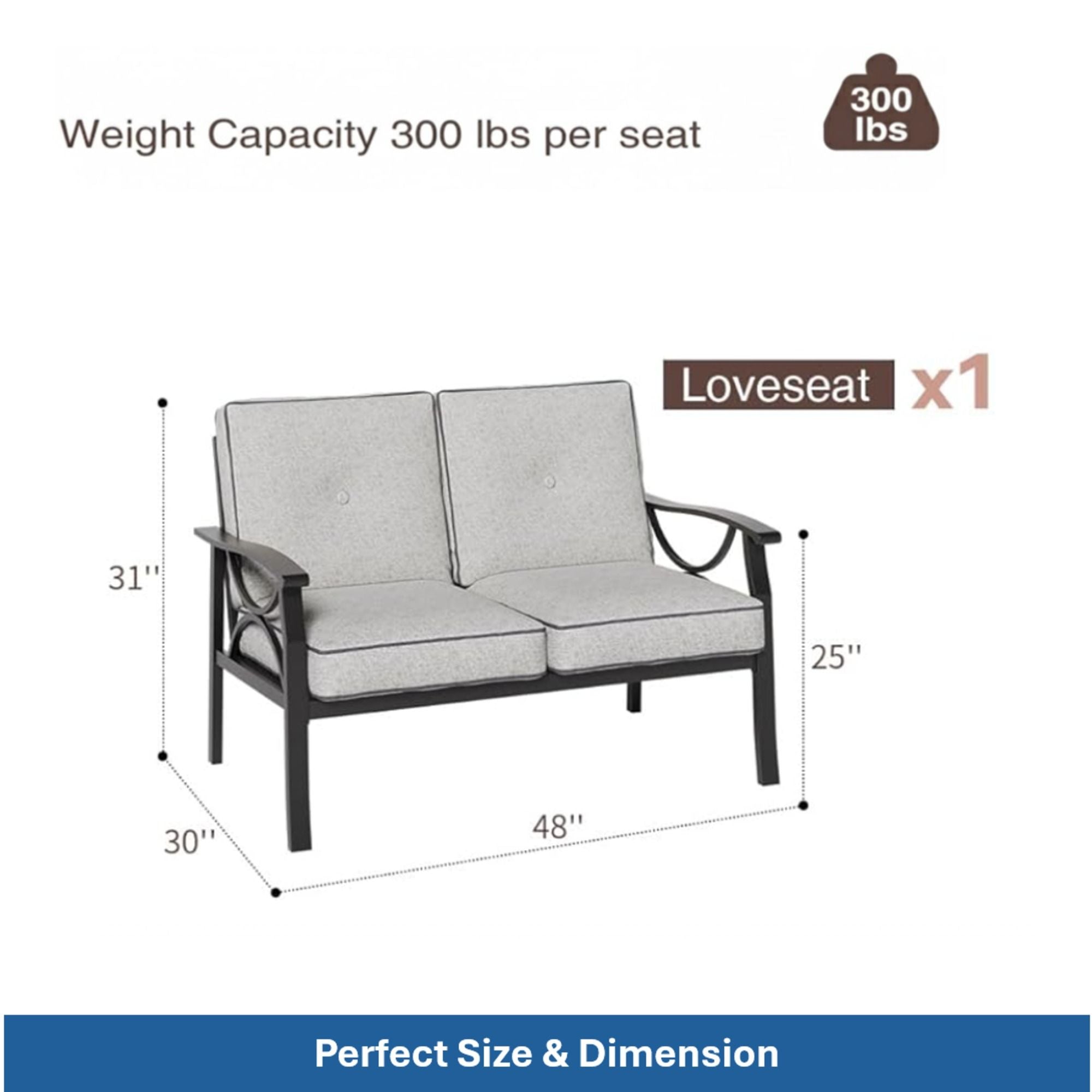 Patio Furniture Set & Coffee Table And Cushions For Backyard by HouseOfZazla