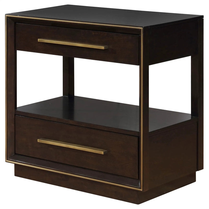 Durango 2-drawer Nightstand Smoked Peppercorn by Unique Piece Furniture