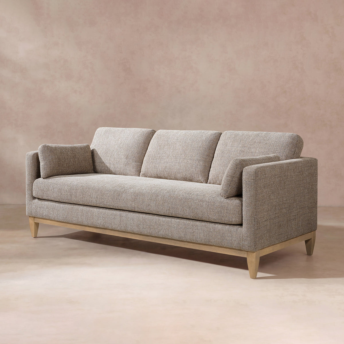 Knox 84" Modern Farmhouse Sofa with Removable Seat Cushion - Stone, photo 4 of 10