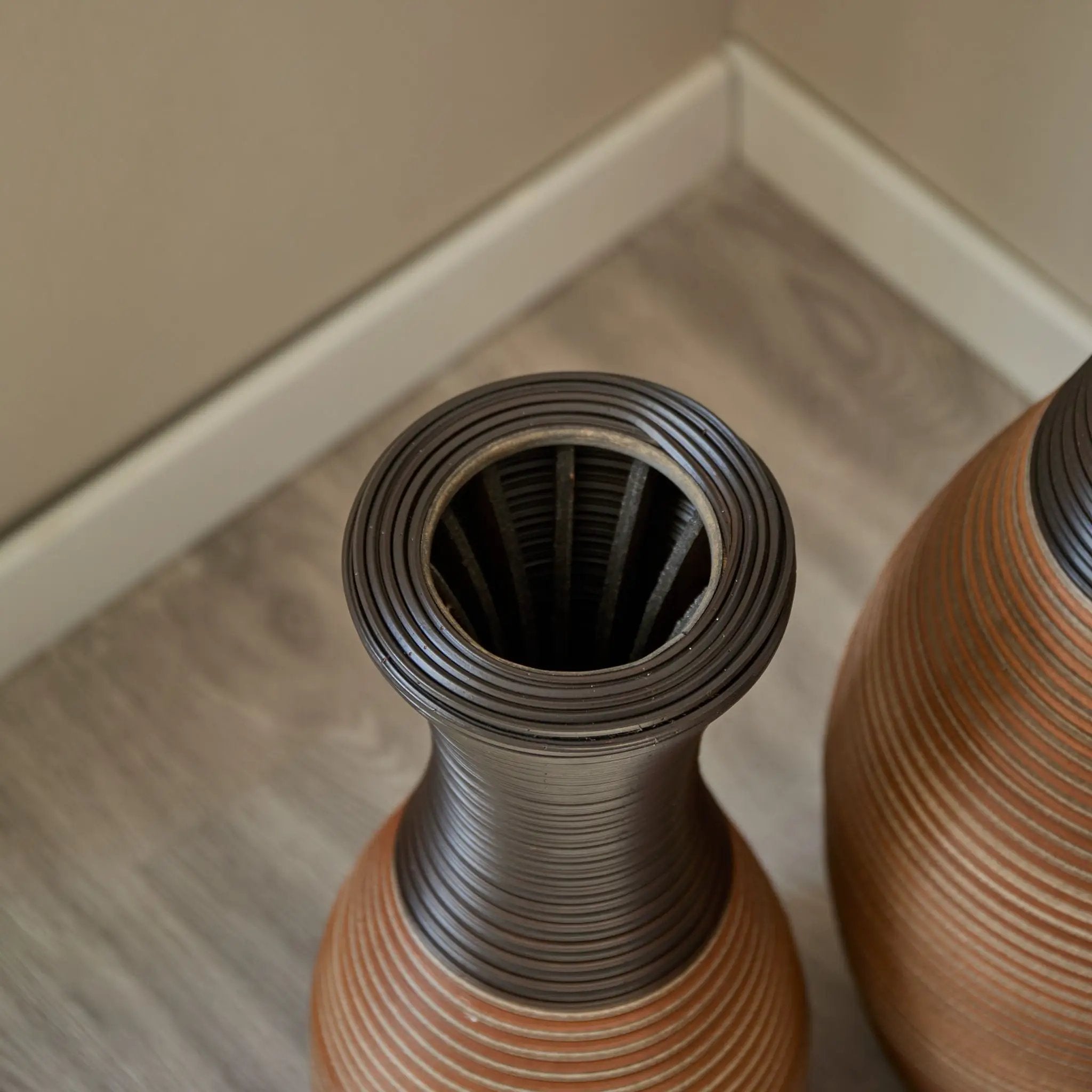 Designer Floor Vases, Large Vases For Home Decor Flooring (Set of 3) by HouseOfZazla