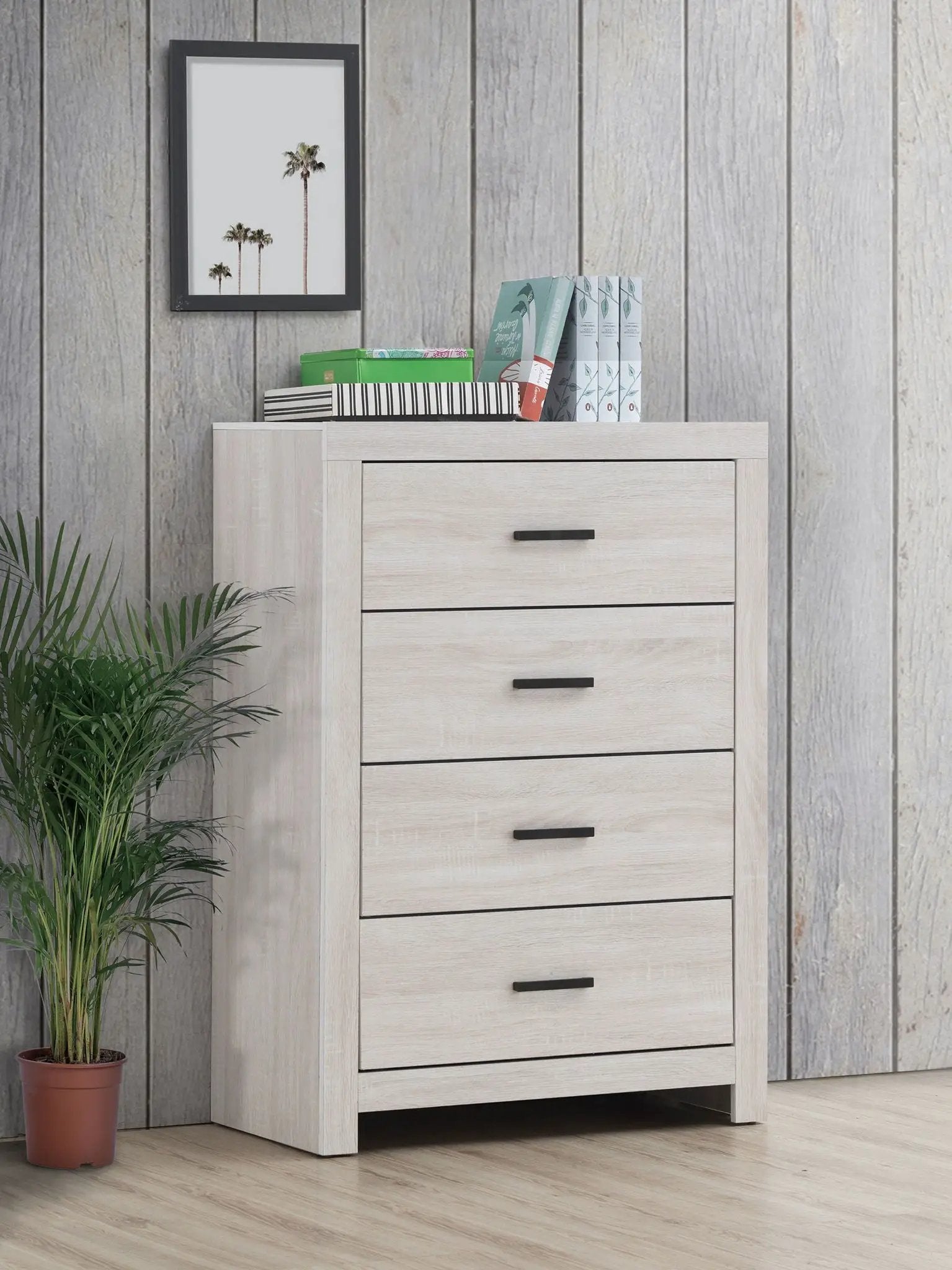 Brantford 4-drawer Bedroom Chest Coastal White by Unique Piece Furniture