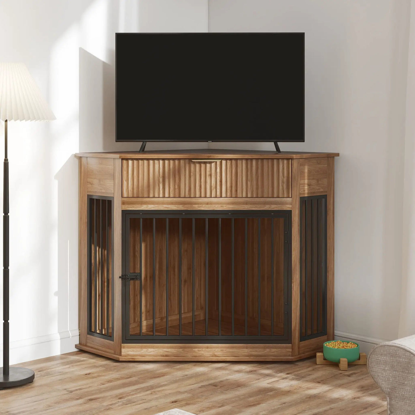 Corner Dog Crate by HouseOfZazla