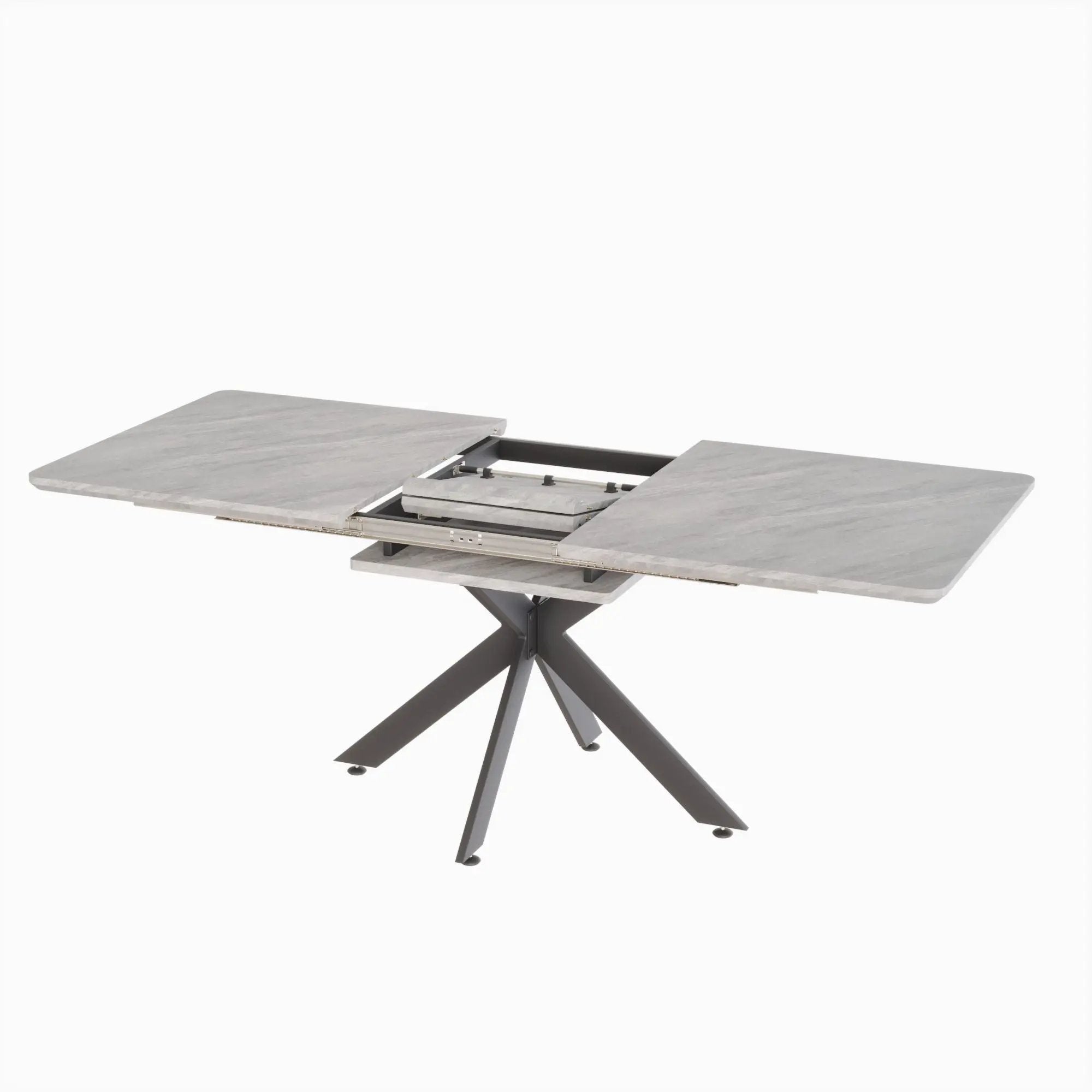 Extendable Dining Table Set With Curved Backrest Upholstered Chairs by Unique Piece Furniture