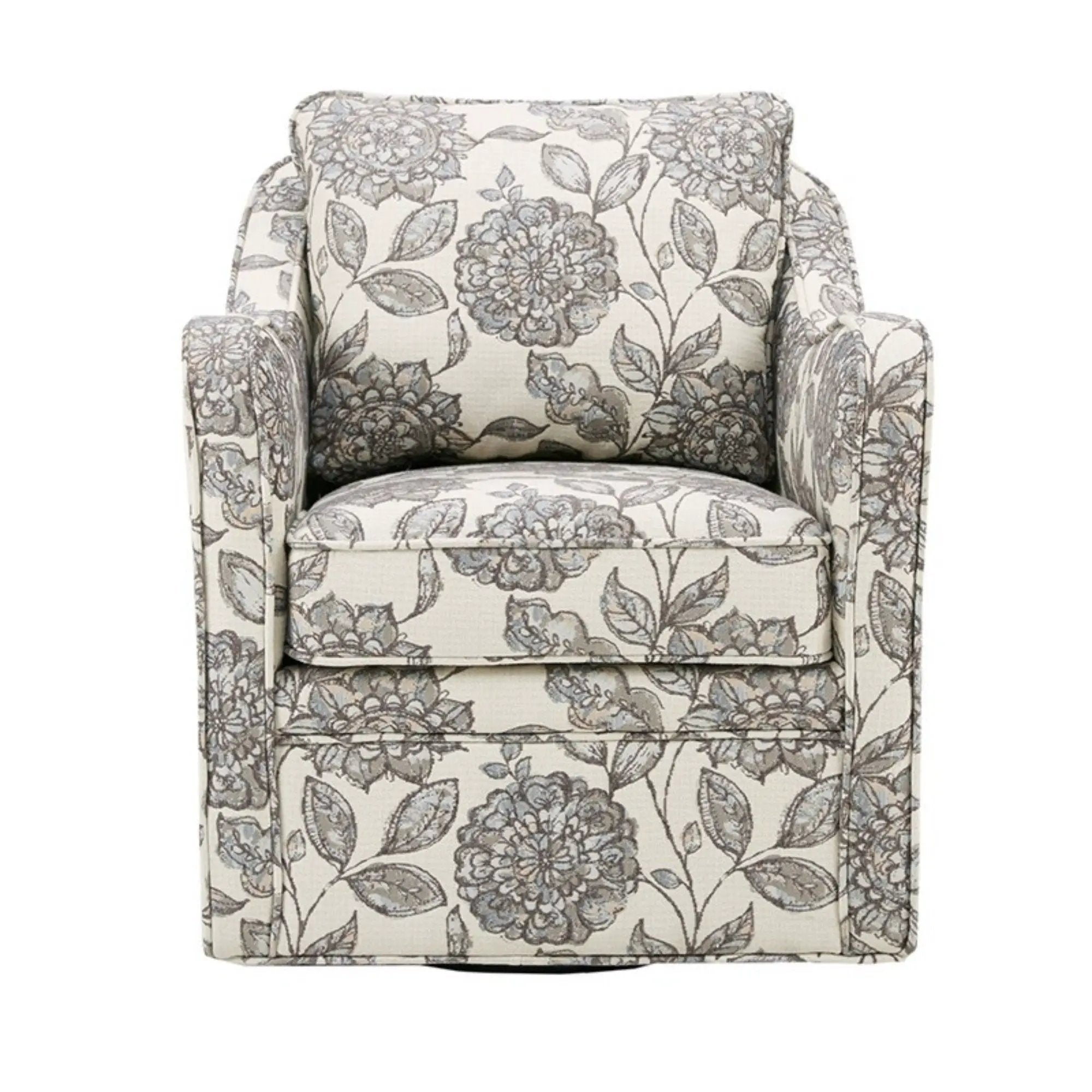 Wide Seat Arm Chair With 360 Degree Rotation by Unique Piece Furniture