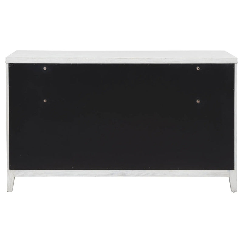 Marielle 6-drawer Bedroom Dresser Distressed White by Unique Piece Furniture