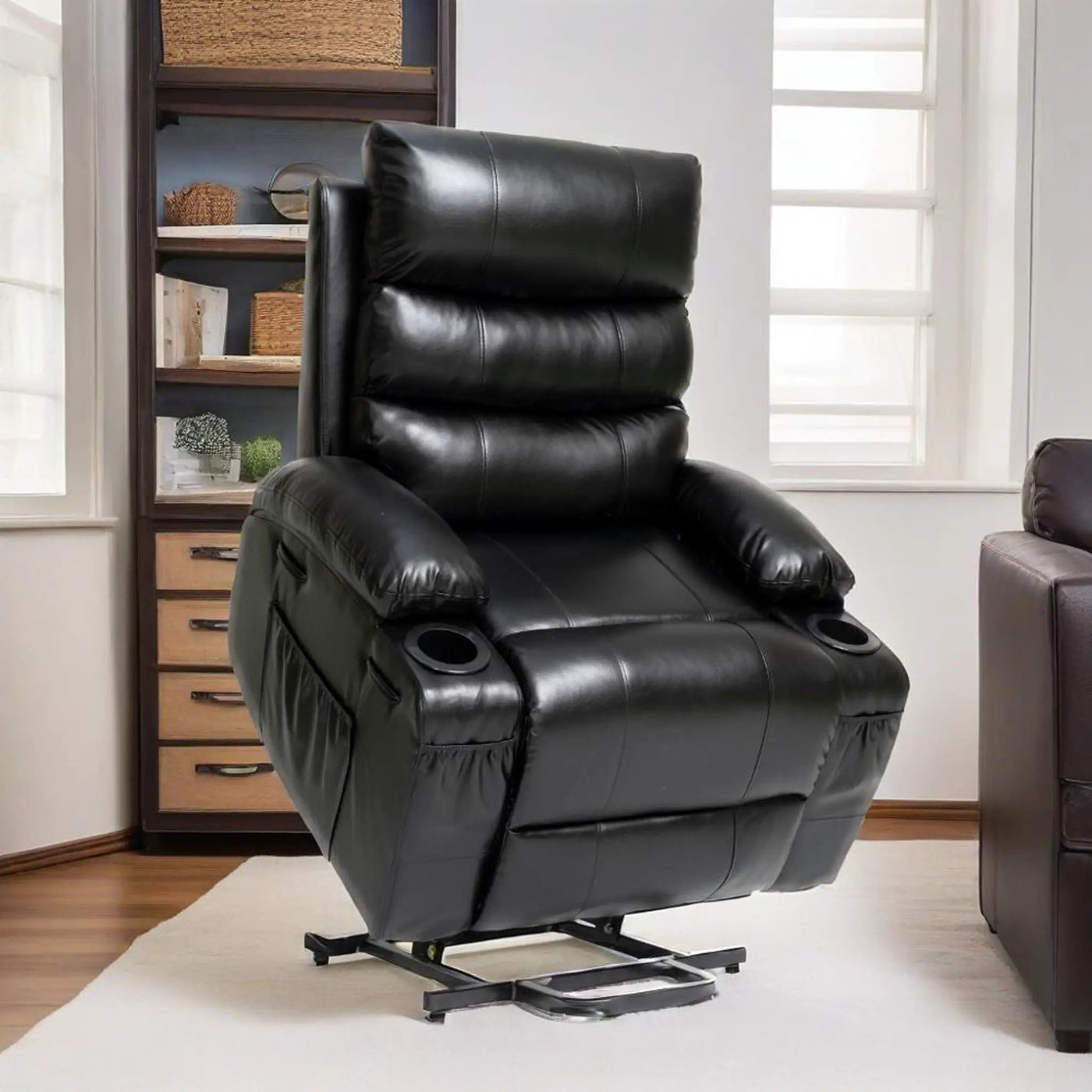 Large Electric Power Lift Recliner Chair Sofa with Massage and Heat by HouseOfZazla