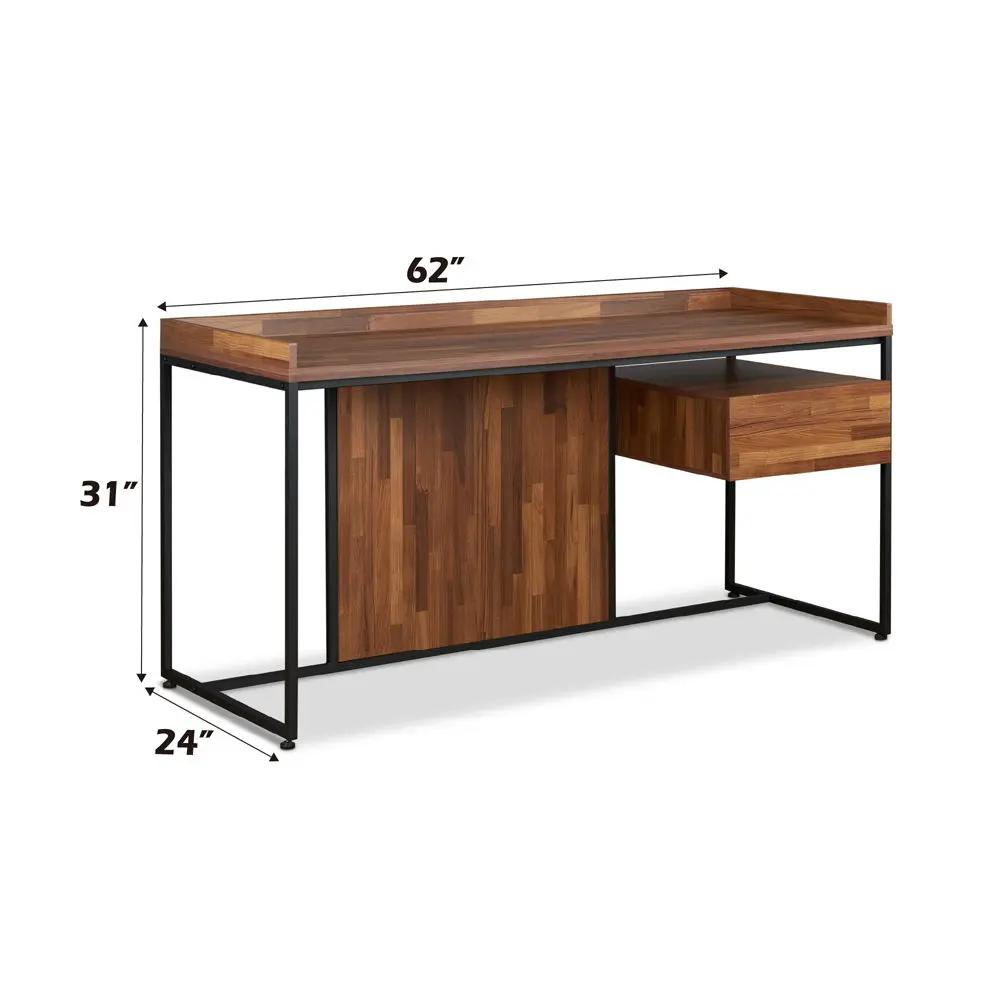 Sara - Writing Desk - Walnut & Sandy Black by Unique Piece Furniture