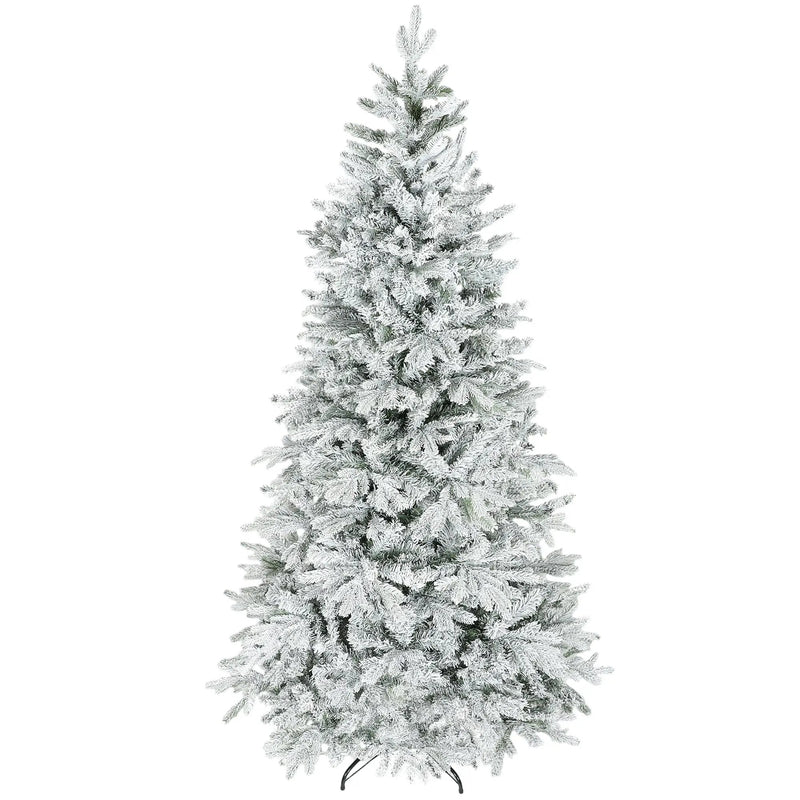7.5 Ft Artificial Frosted Christmas Tree by HouseOfZazla