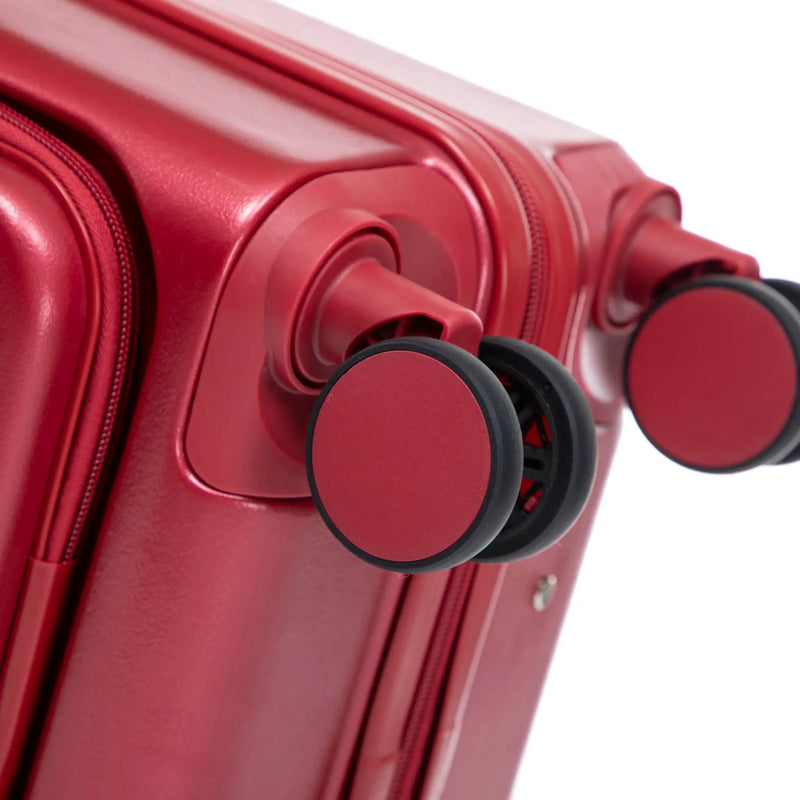 14'/20' 2 pcs ABS Spinner Wheel Luggage Set with Combination Lock and Front Opening Design by HouseOfZazla