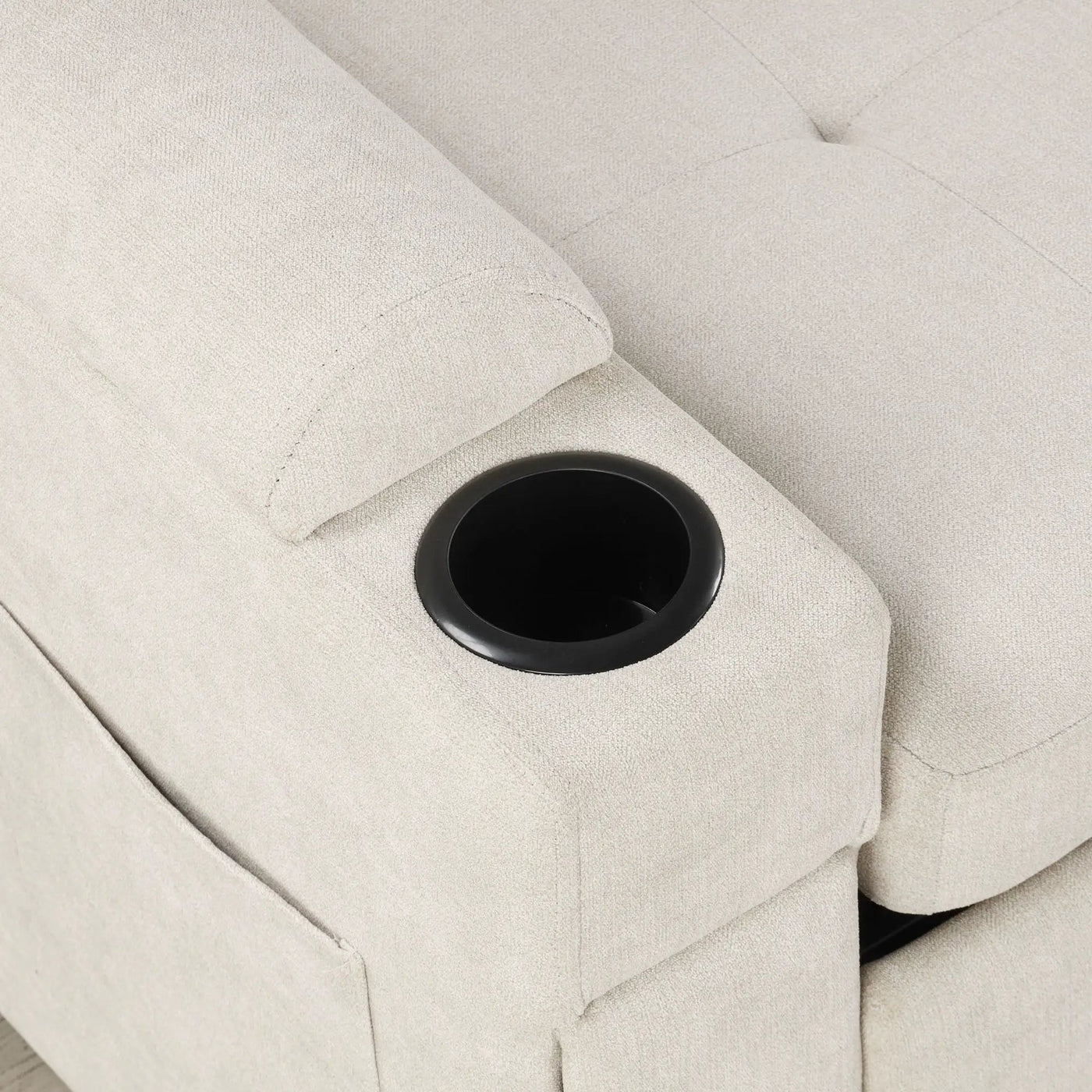 Convertible L Shaped Sofa Couch With Storage, Cup Holders, USB Ports by HouseOfZazla