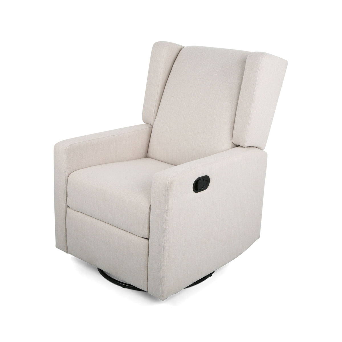 Landau Contemporary Fabric Upholstered Swivel Recliner, photo 12 of 21