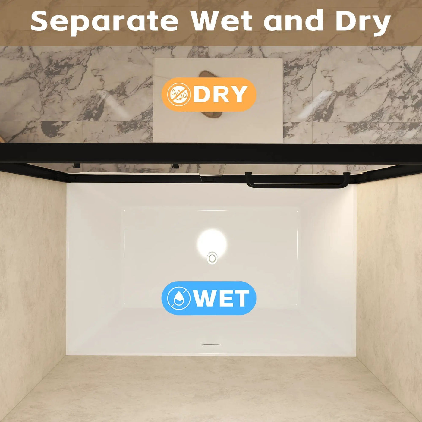 Double Sliding Shower Door With Explosion Proof Film by HouseOfZazla