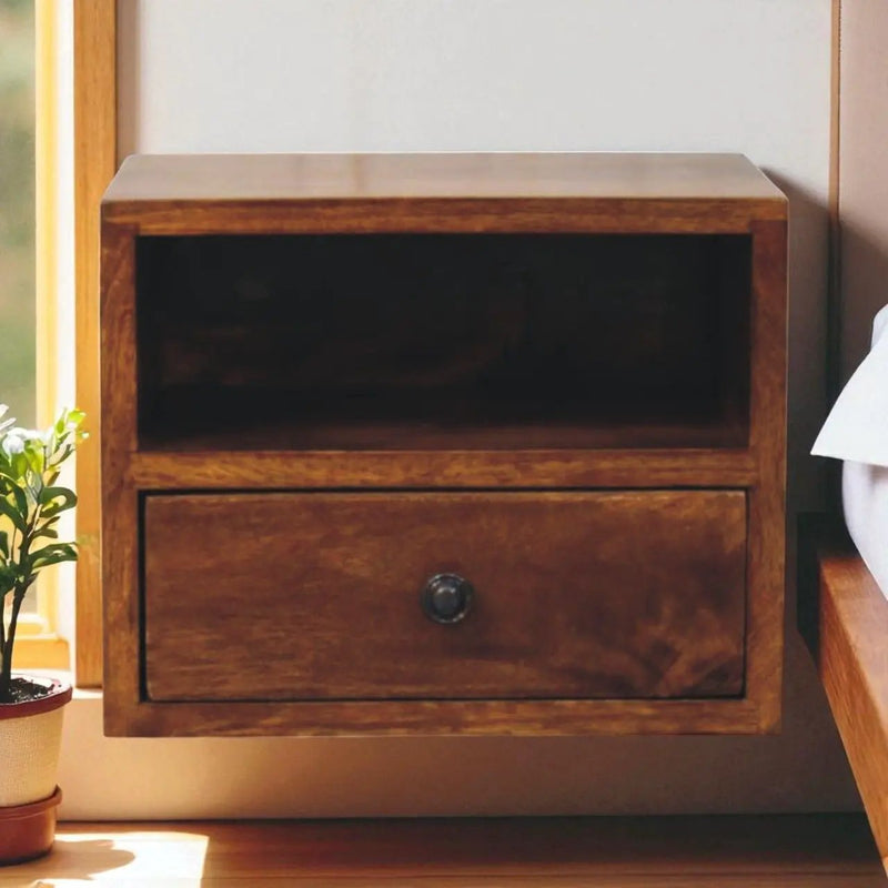 Solis - 1 Drawer Wall Mounted Nightstand by HouseOfZazla