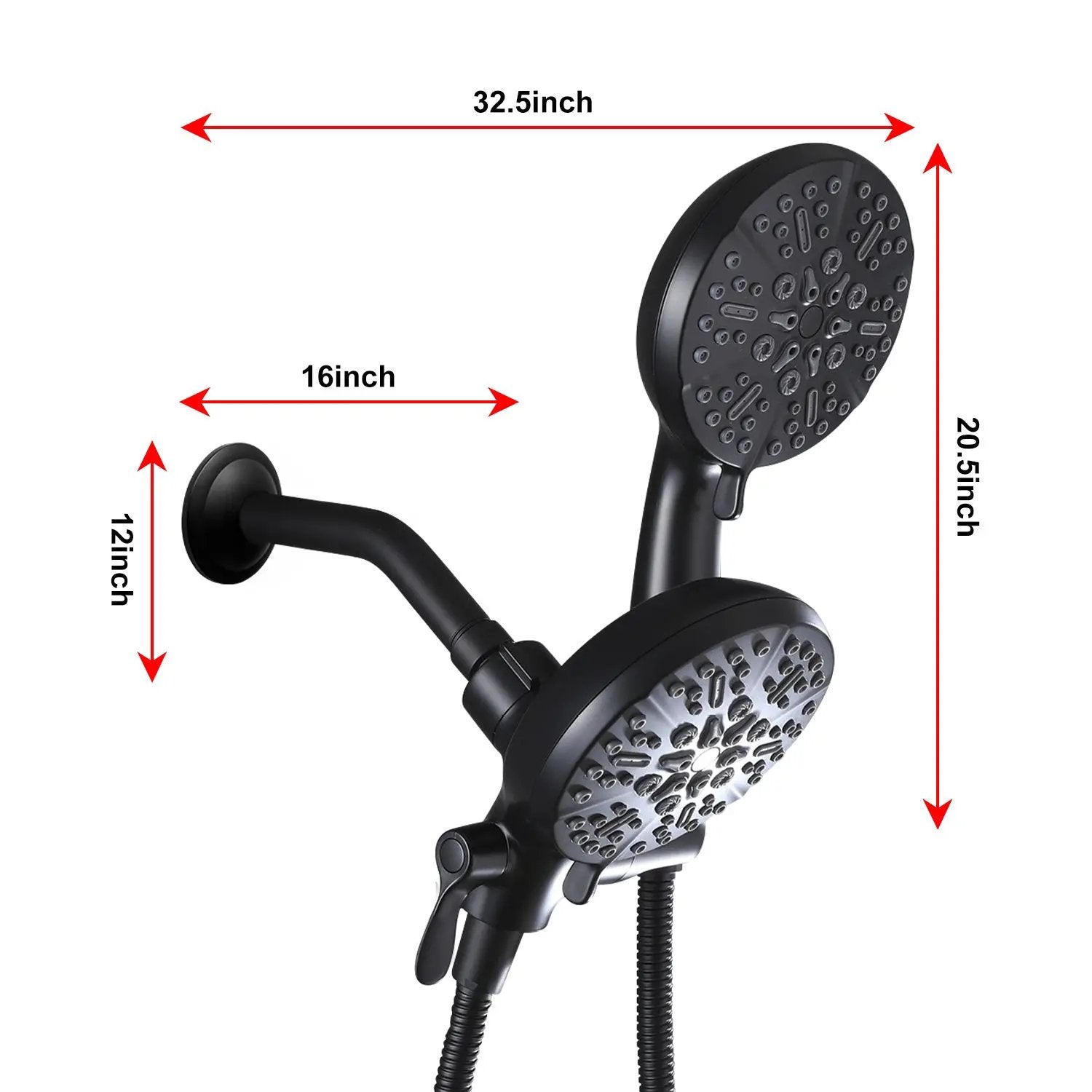 High Pressure 3-Way Rainfall Combo Showerhead by HouseOfZazla