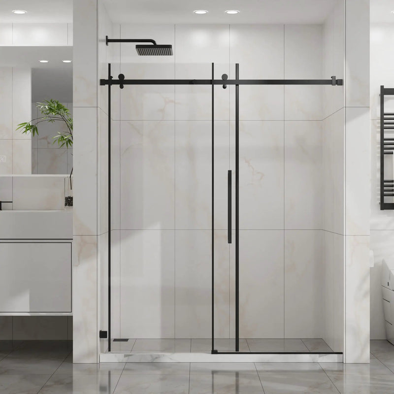 Frameless Tub Sliding Shower Door With Easy Clean Coating by HouseOfZazla