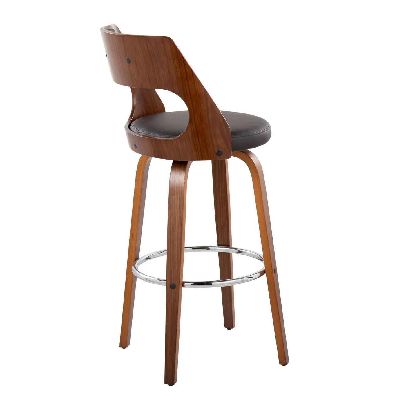 Cecina - Mid-Century Modern Barstool With Swivel (Set of 2) by HouseOfZazla