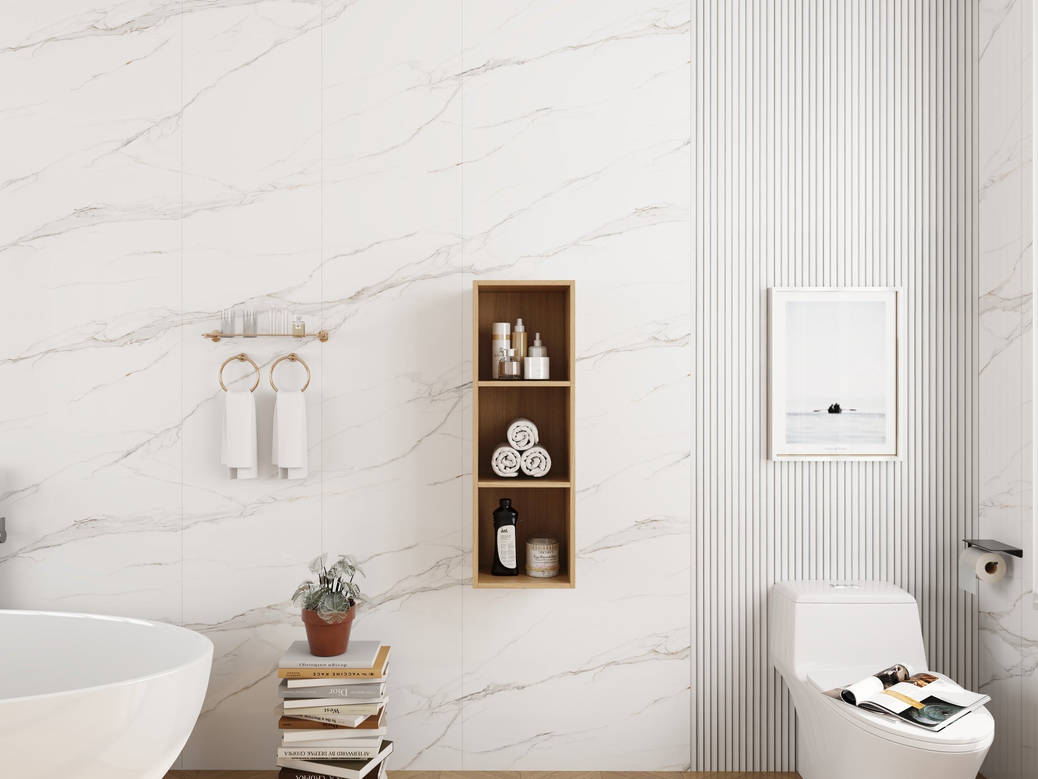 12 Inch Small Wall Mounted Storage Shelves by HouseOfZazla