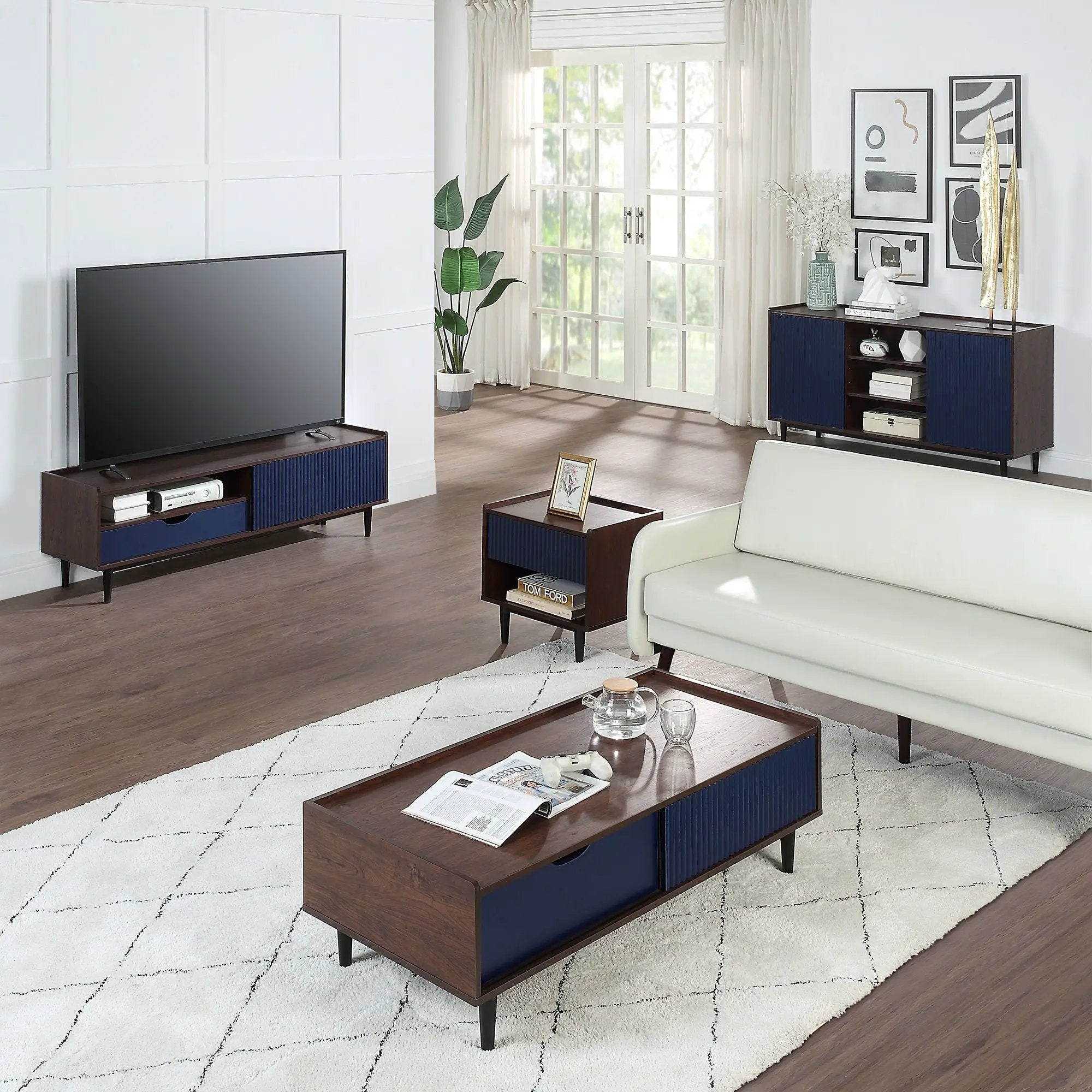 Duane - Fluted TV Stand by HouseOfZazla
