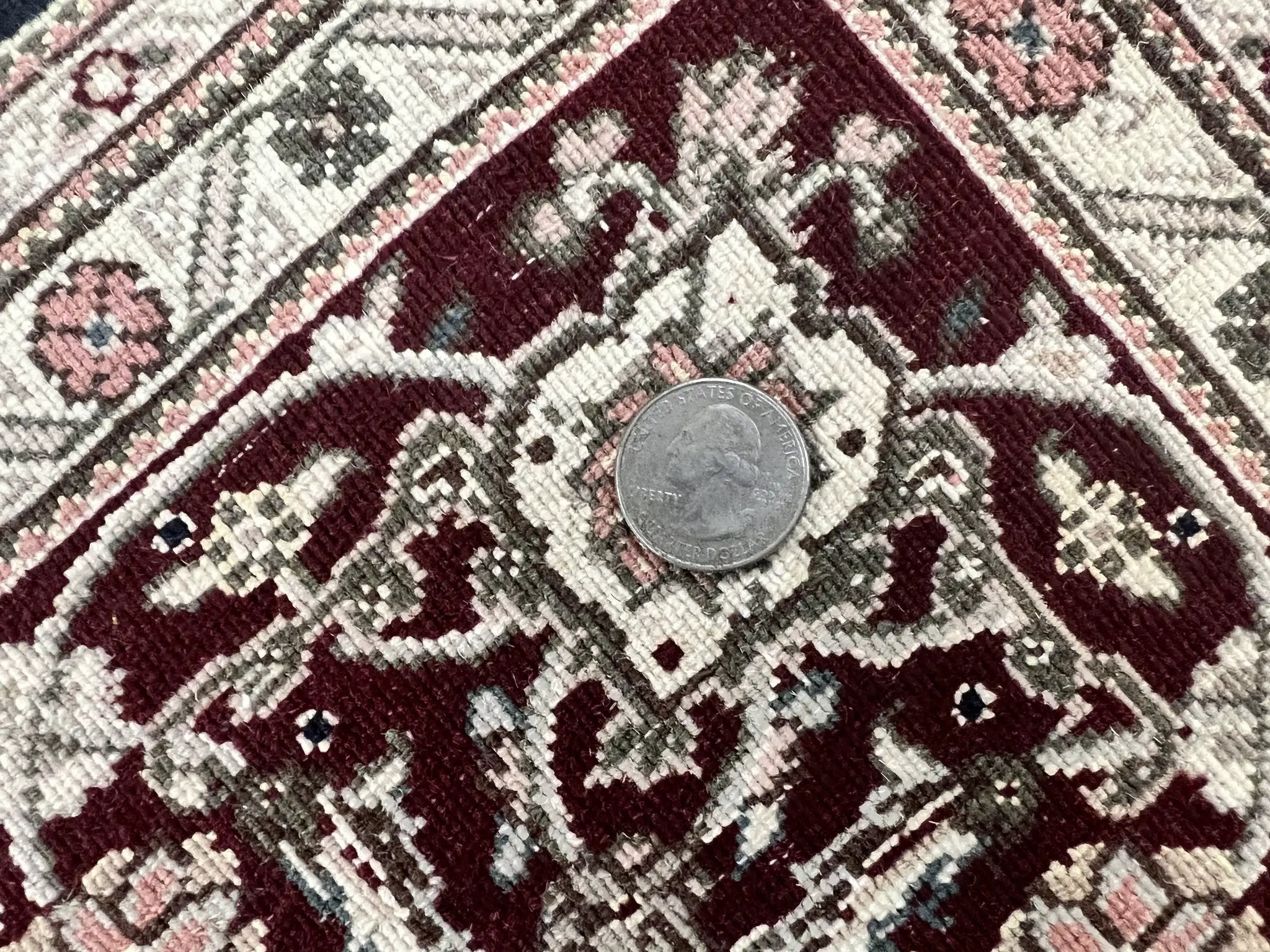 Sino Persian Rug 6x9, Herati Pattern, Vintage Handmade Hand Knotted Wool Oriental Carpet, Fine 6 x 9 Rug, Traditional Rug, Dark Blue Rug by Jewel Rugs