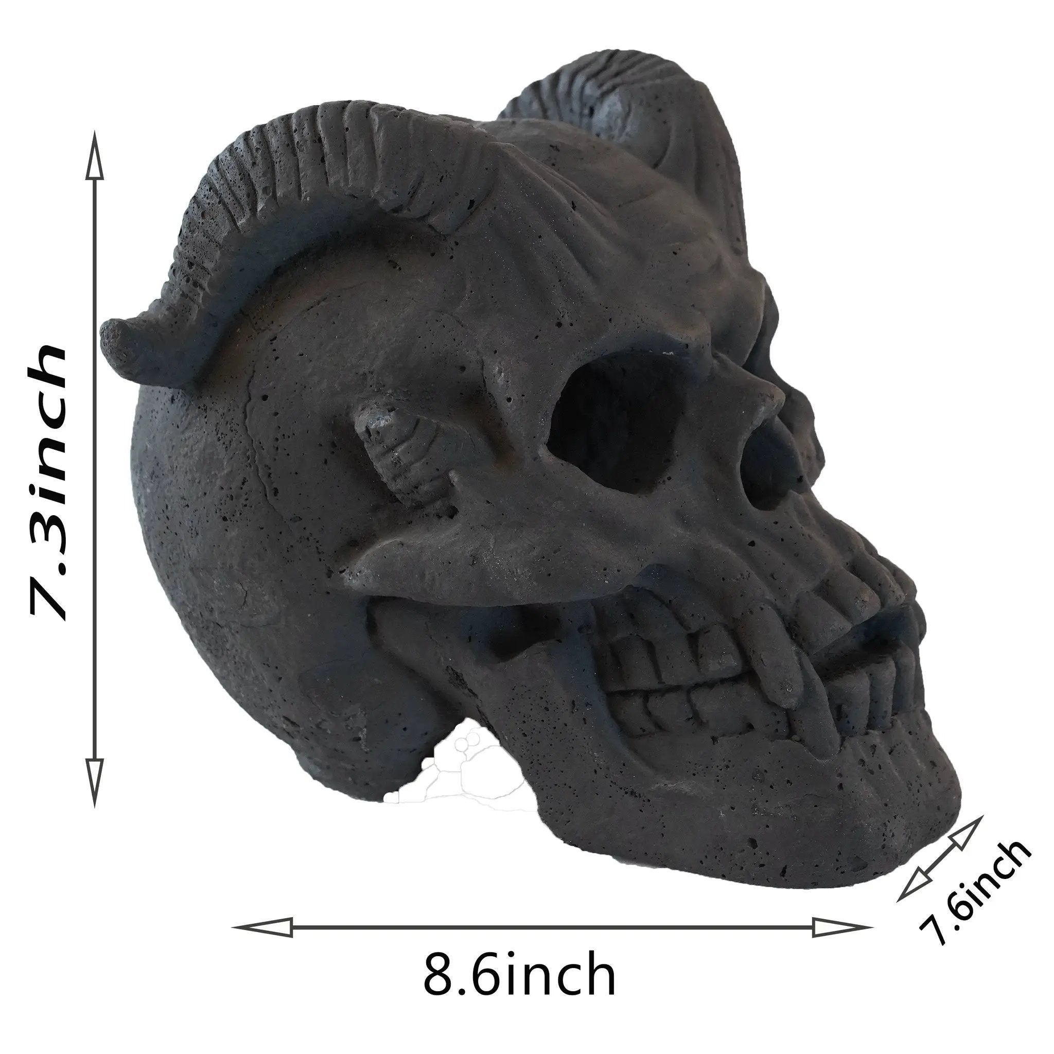 Hand-Forged Flame Skull for Fire Pits and Hearths by HouseOfZazla