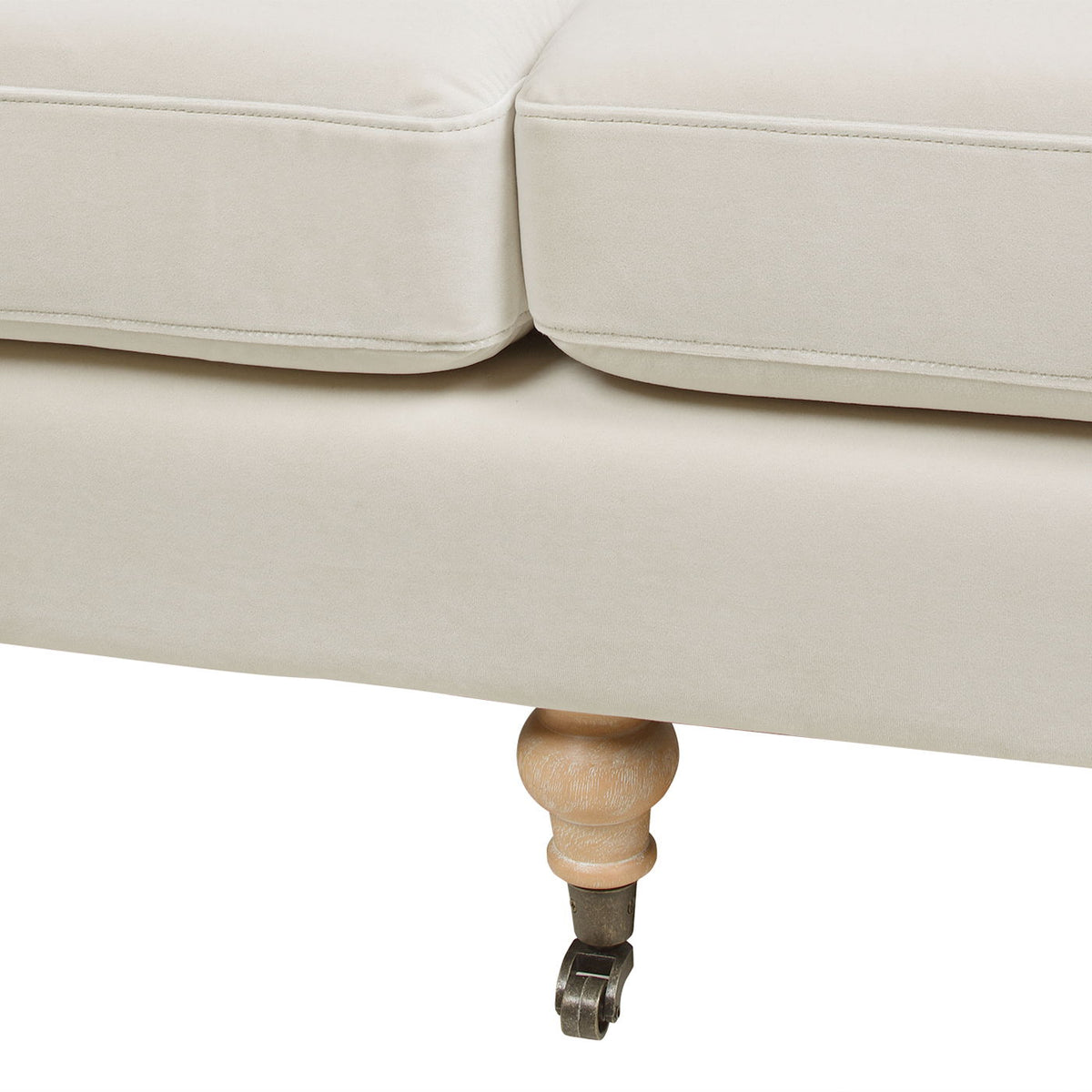 Two Cushion Tightback Sofa with Removable Cushions - Beige or Light Brown, photo 12 of 25