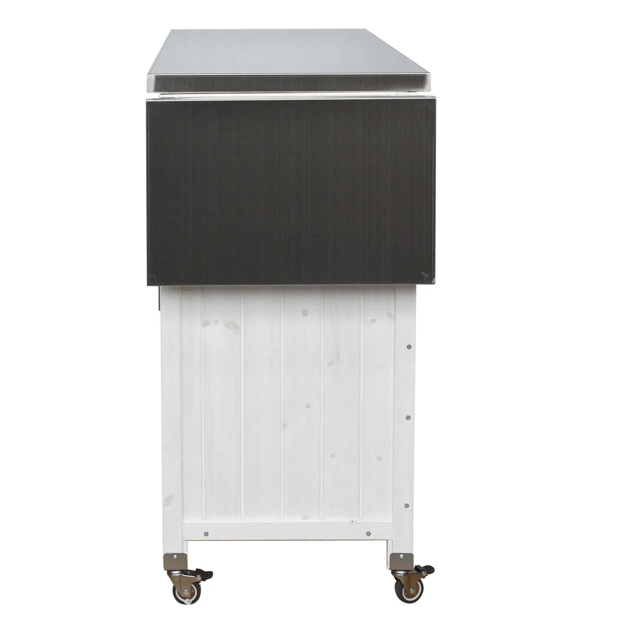 Foldable Outdoor Kitchen Island Patio Cart with Storage by HouseOfZazla