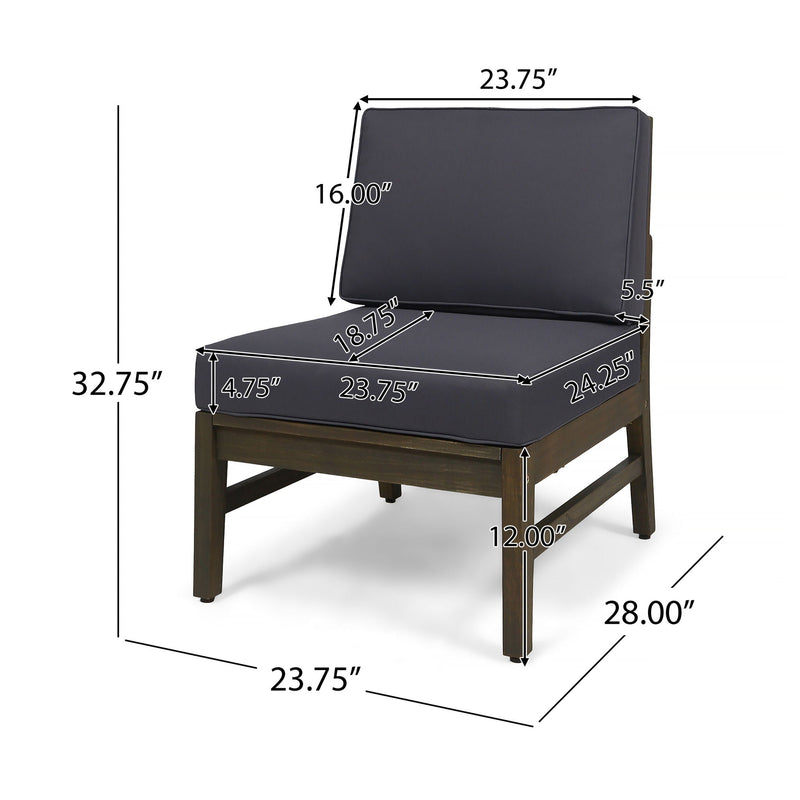 Perla Armless Chair by HouseOfZazla