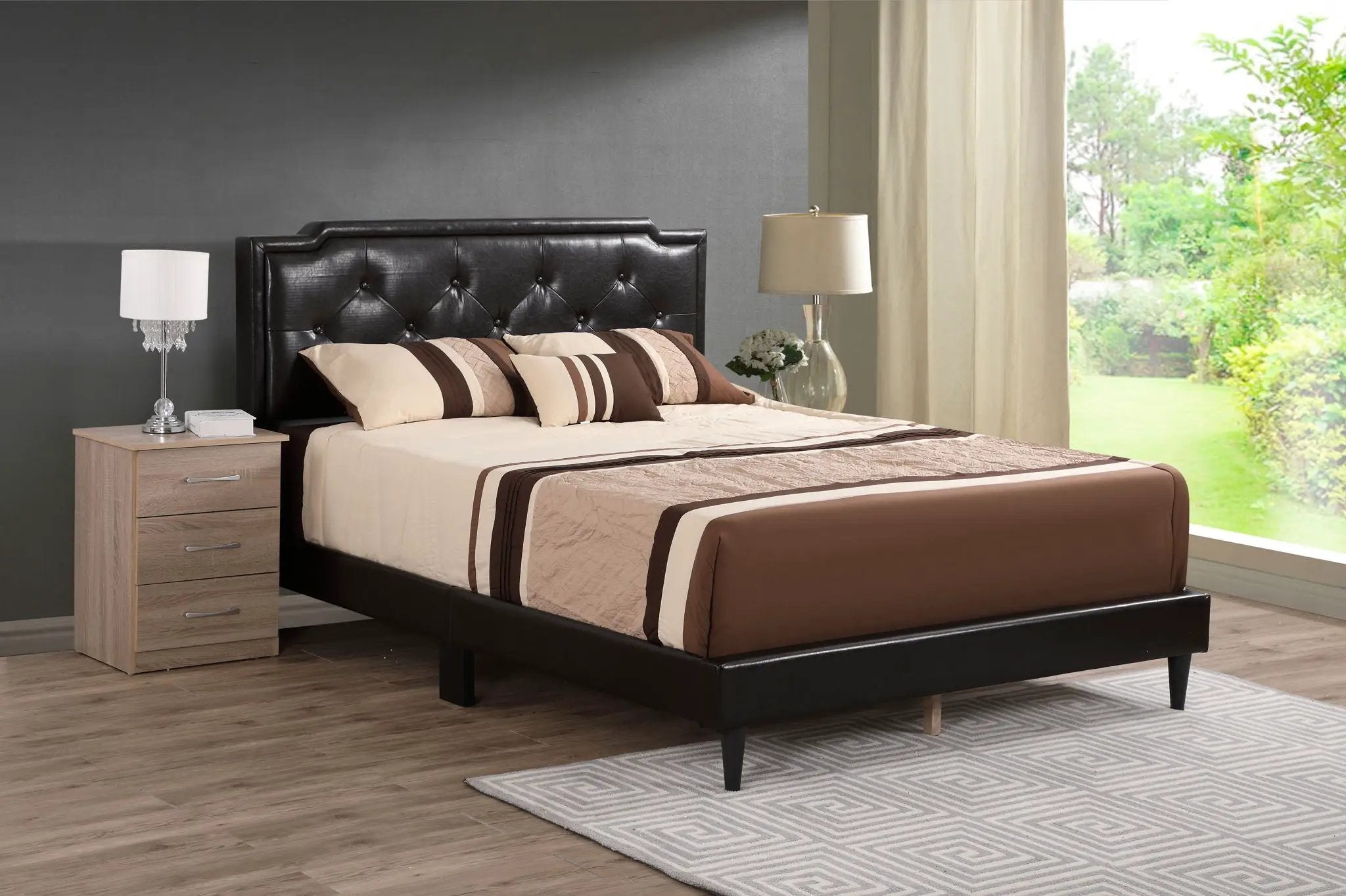 Button Tufted Bed Charming For Cozy Spaces by Unique Piece Furniture