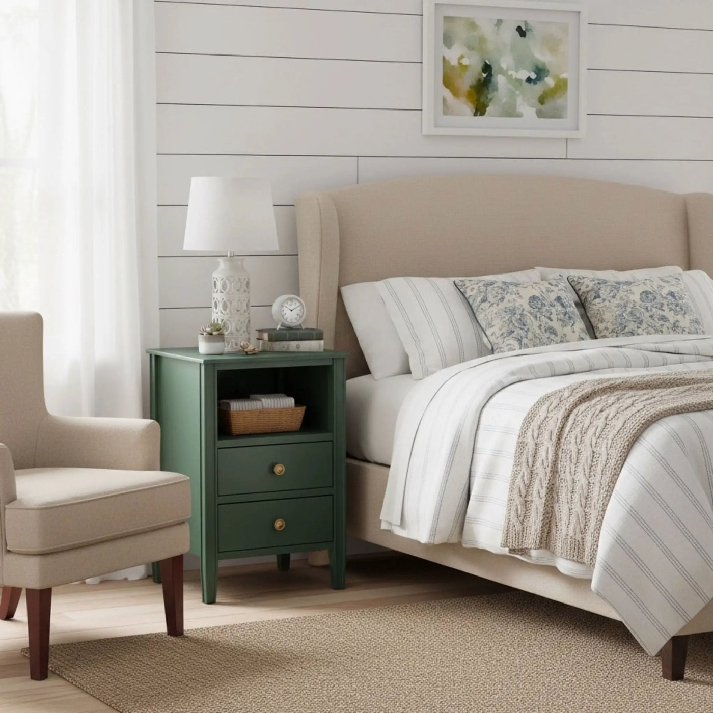 Winston - 2 Drawer Storage Nightstand by HouseOfZazla