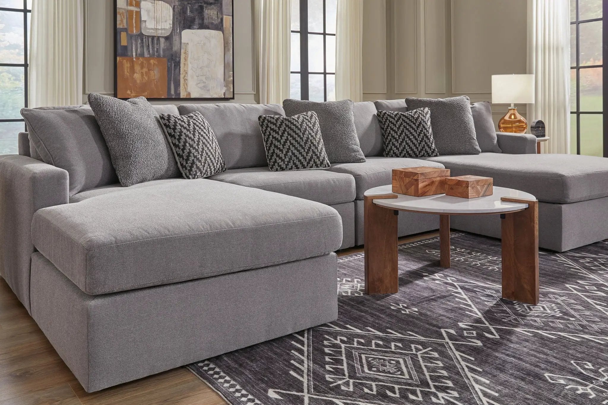 Modmax - Sectional - Granite by Unique Piece Furniture