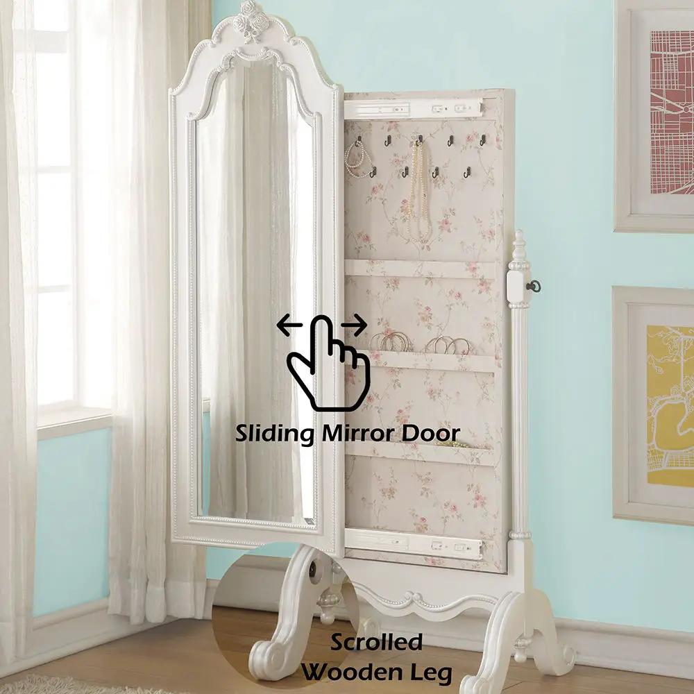 Edalene - Jewelry Armoire - Pearl White by Unique Piece Furniture