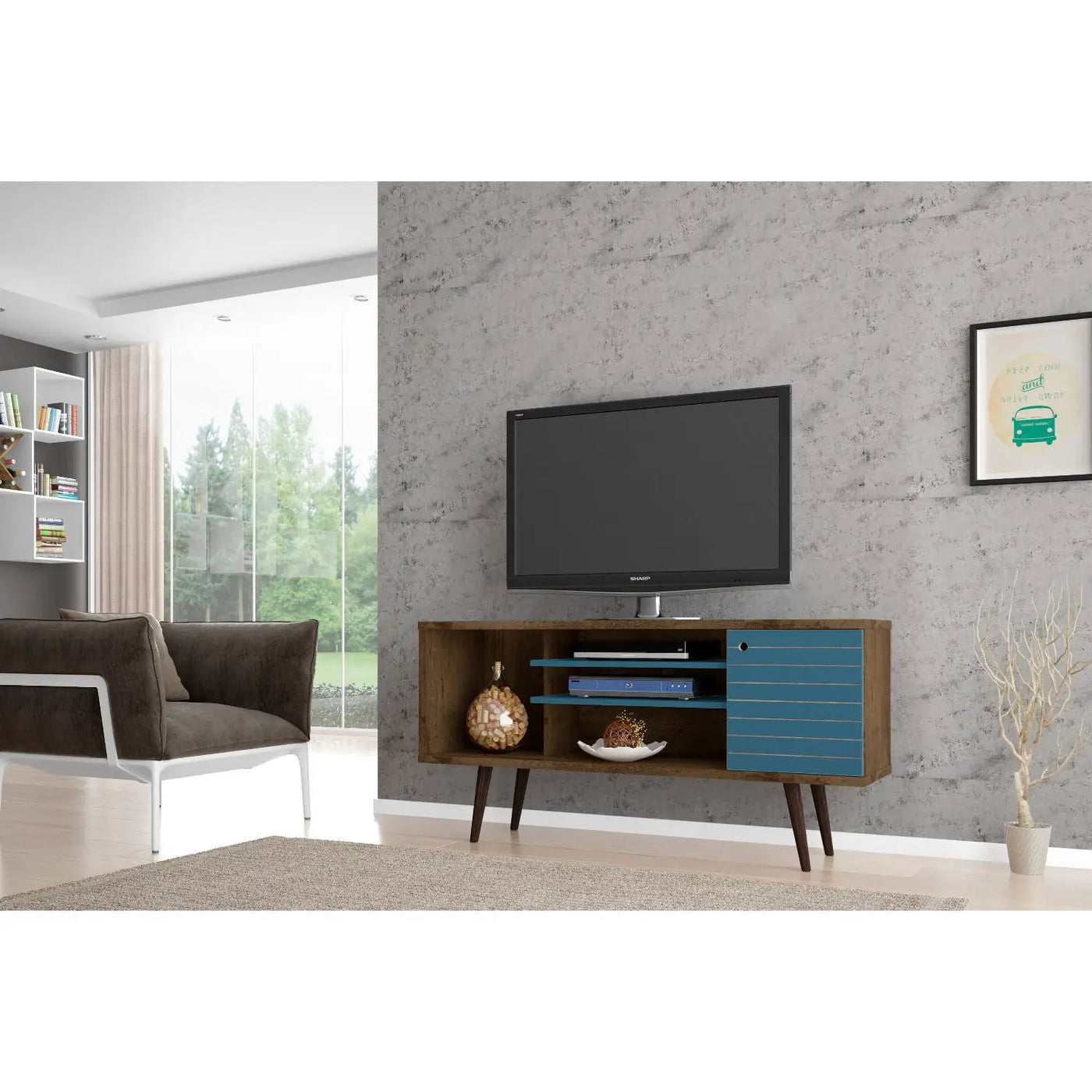 Liberty - Free Standing Design TV Stand by HouseOfZazla