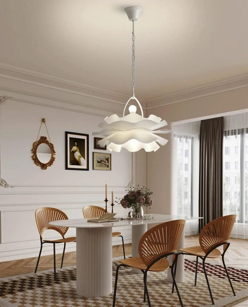 Chandeliers for Dining Room Lighting Fixtures Hanging,2-Light Romantic Modern Chandelier, Acrylic Flower Shape Chandeliers for Bedroom,Hallway, Living Room, Foyer, Office, Bar,Island Lights by Selzalot