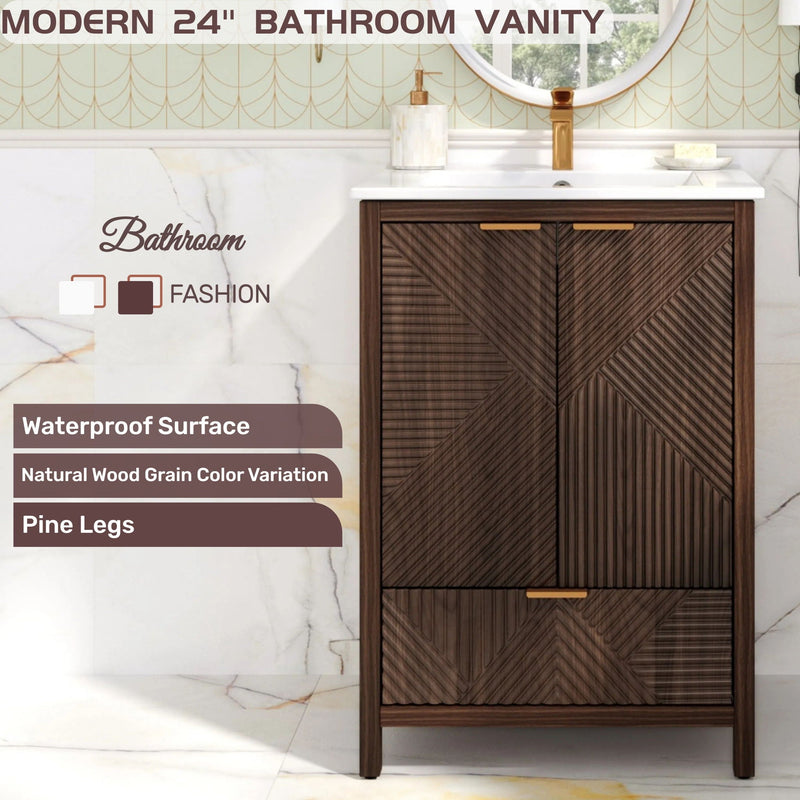 Modern Bathroom Vanity With Sink Combo by HouseOfZazla