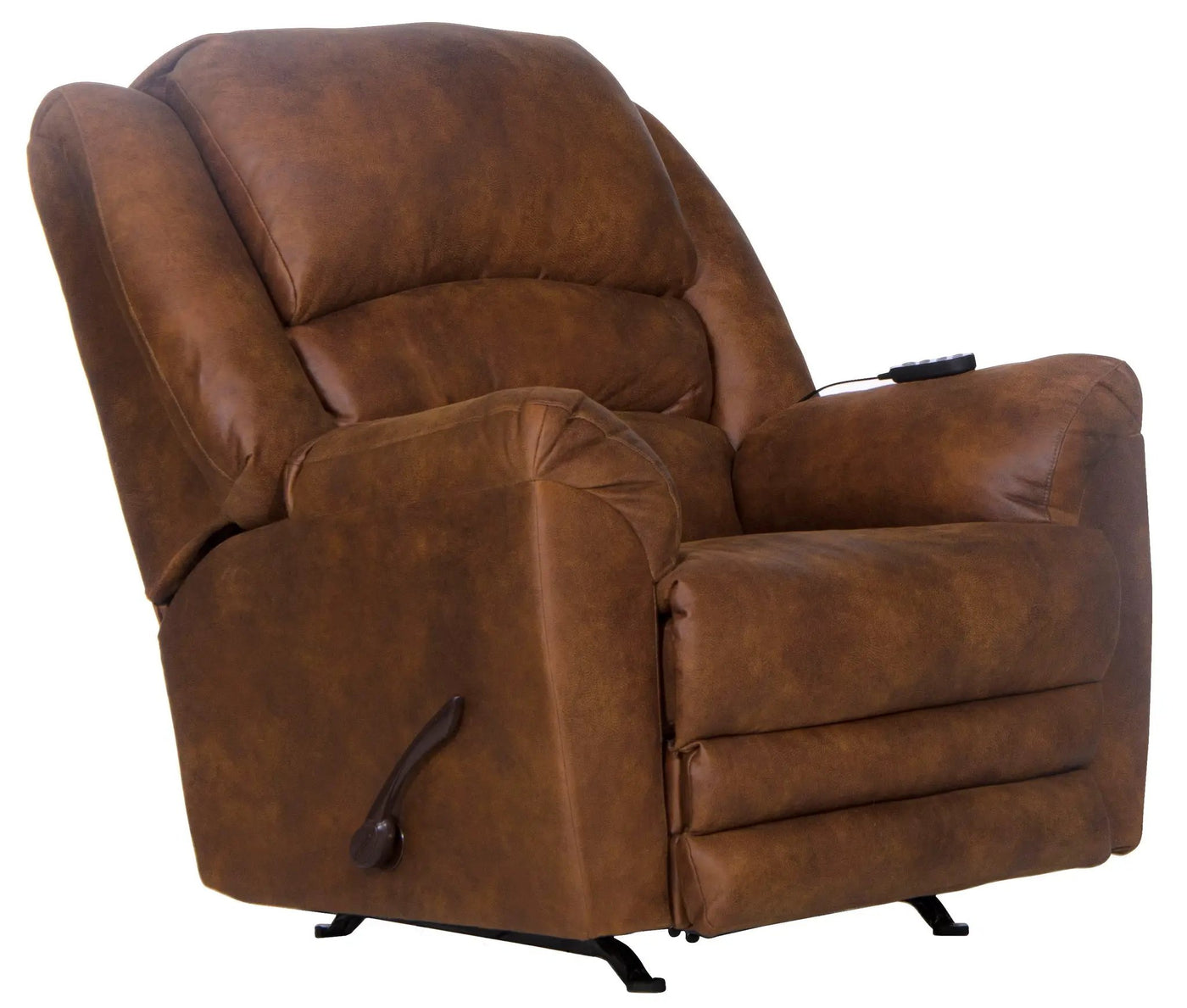 Hayden - Chaise Rocker Recliner With Heat / Massage & Oversize Xtra Comfort Footrest by Unique Piece Furniture