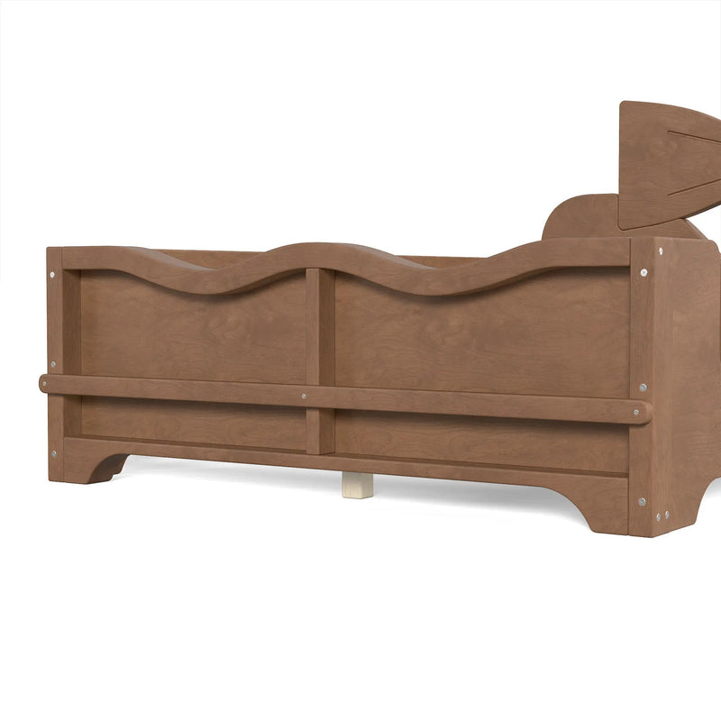 Twin Size Kids Platform Bed with Full Surround Guardrails by HouseOfZazla