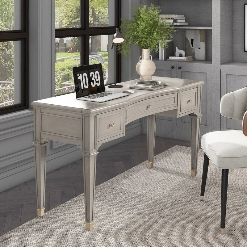 Dauphin - 3 Drawer Executive Desk by HouseOfZazla