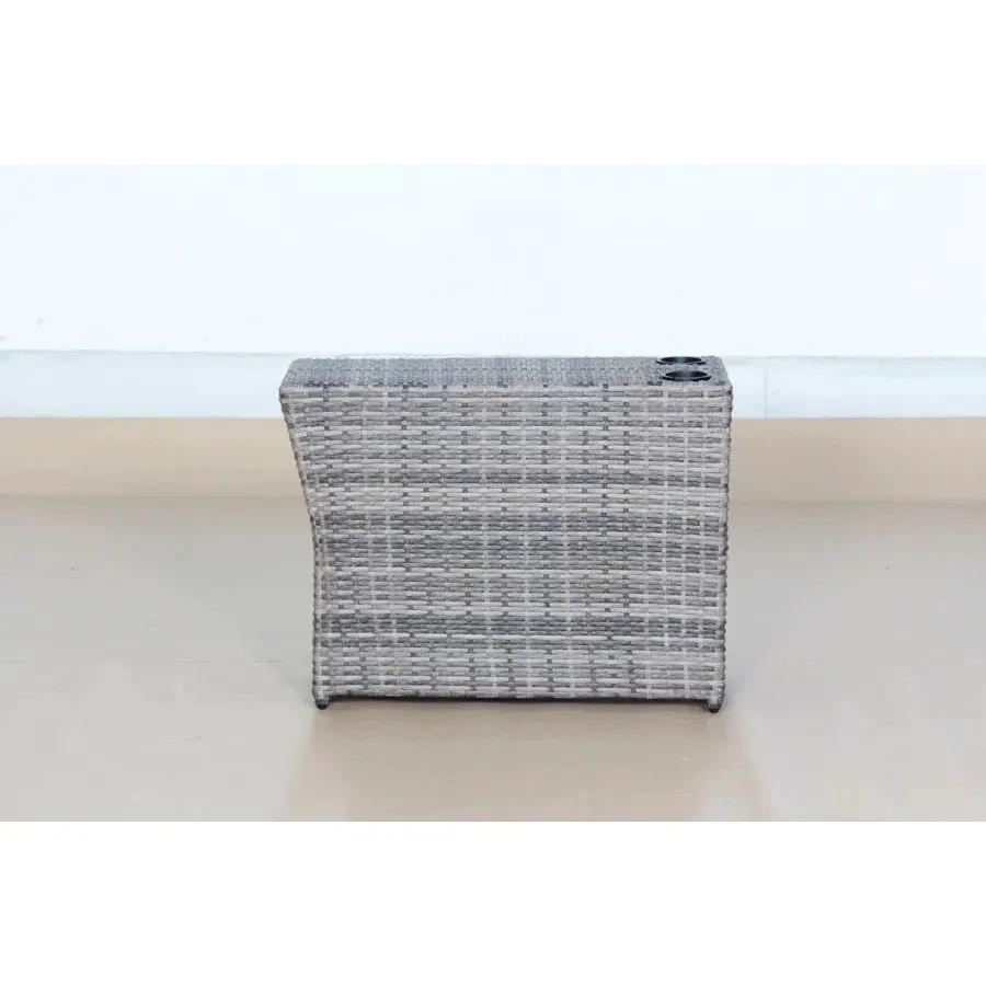 Shick Outdoor Side Table - Gray Mix by HouseOfZazla