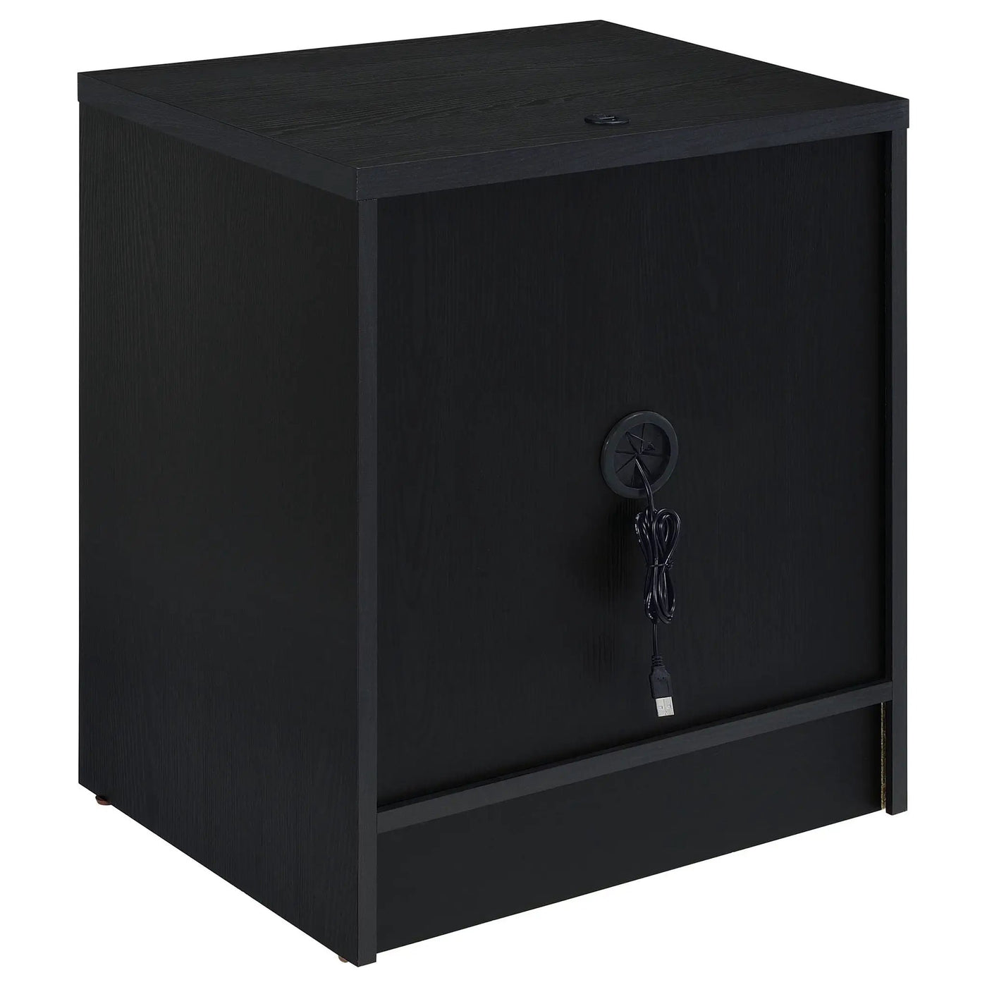 Geary - 2 Drawer Nightstand With LED Lights And USB Charging Ports by HouseOfZazla