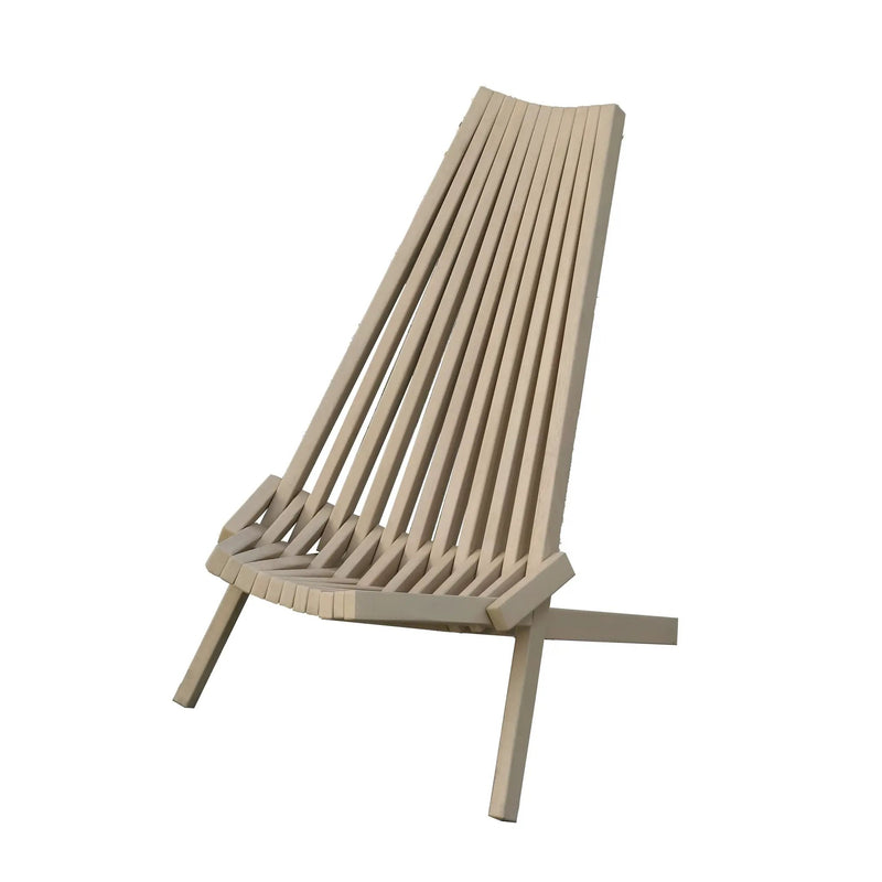 Folding Acacia Wood Outdoor Lounge Chair by HouseOfZazla
