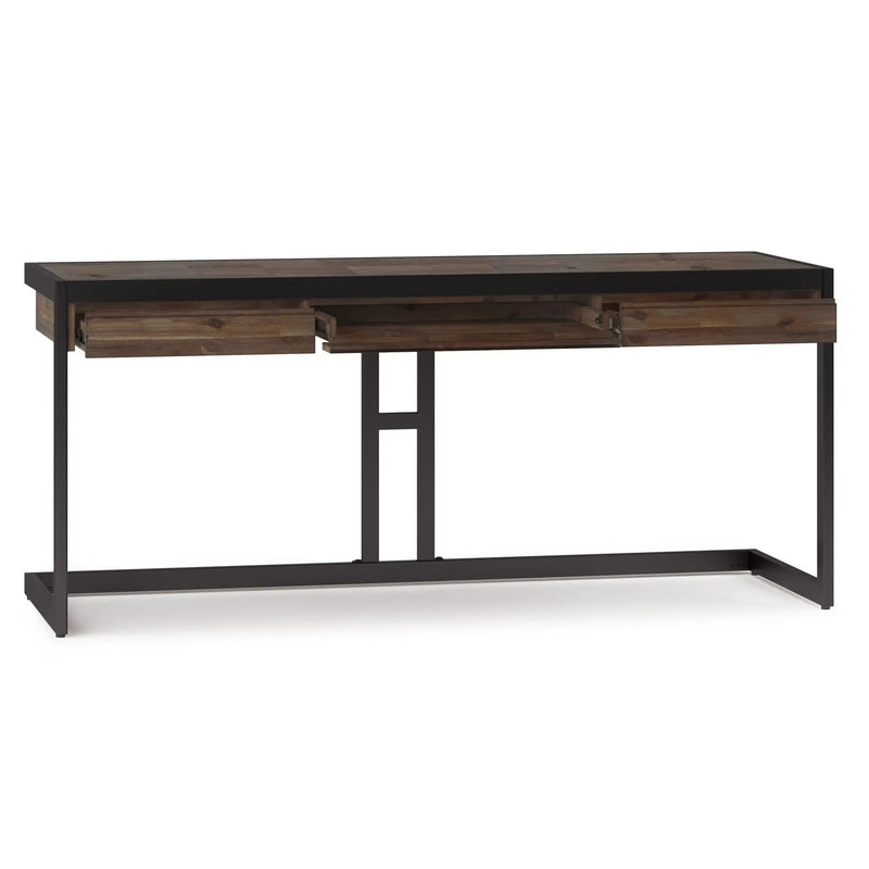 Erina - Large Desk - Rustic Natural Aged Brown by HouseOfZazla