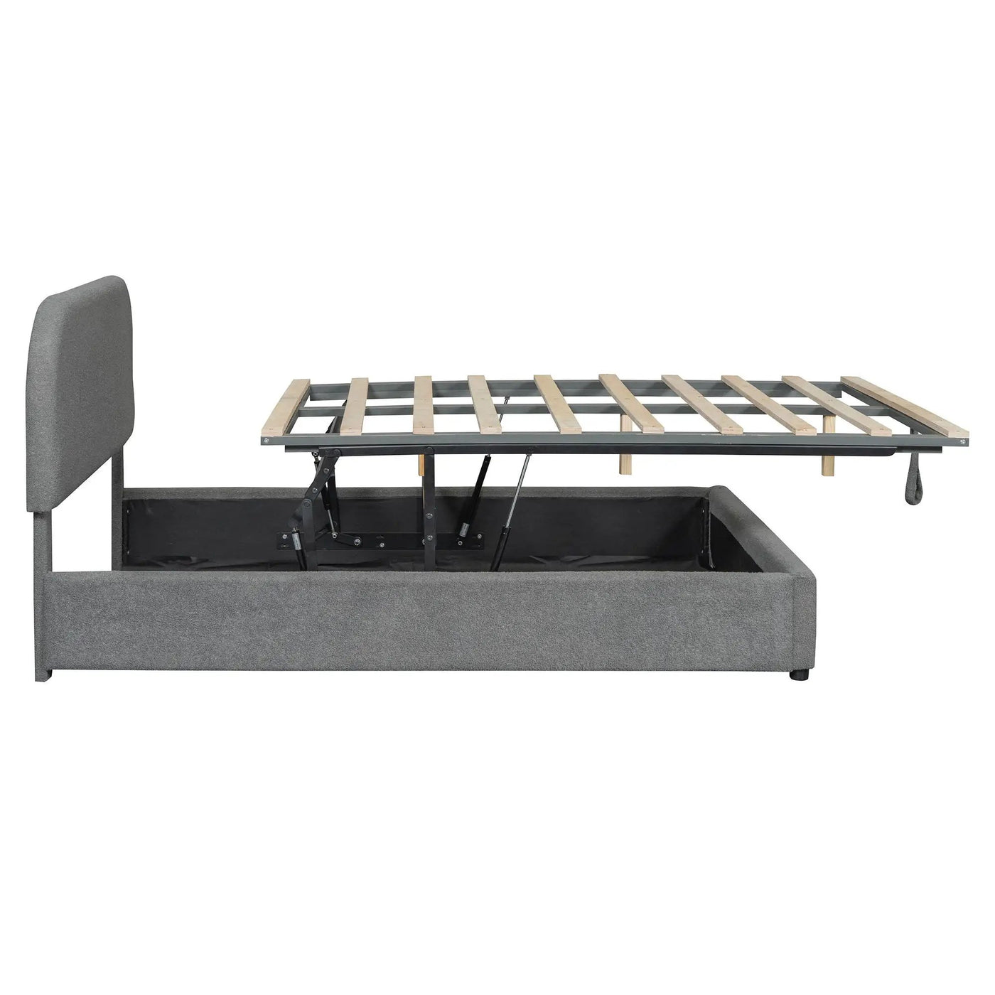Upholstered Platform Bed With Hydraulic Storage System by HouseOfZazla