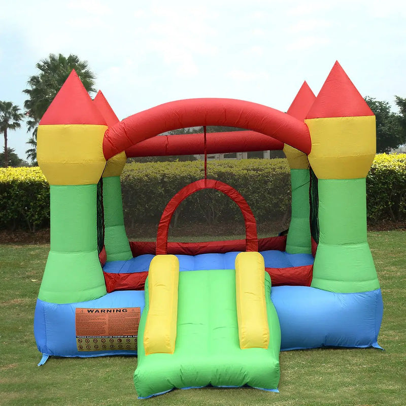 Inflatable Bounce House Jumper with Slide & 480 W Blower by DirectDeals
