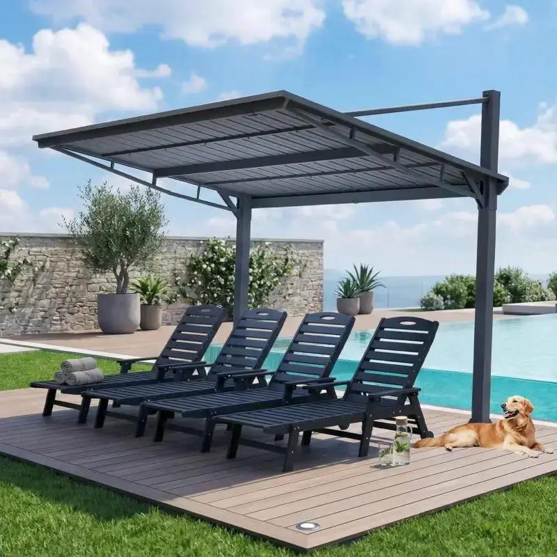 Outdoor Gazebo 10' x 10' with Hard Top Metal Roof by HouseOfZazla