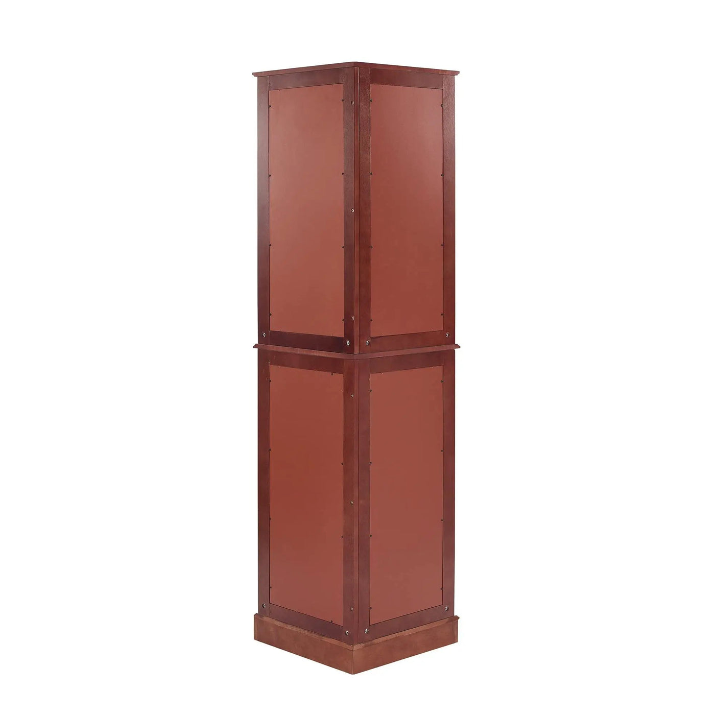 Corner Curio Dispaly Cabinet With Lights, Adjustable Tempered Glass Shelves, Mirrored Back (E26 Light Bulb Not Included) by HouseOfZazla